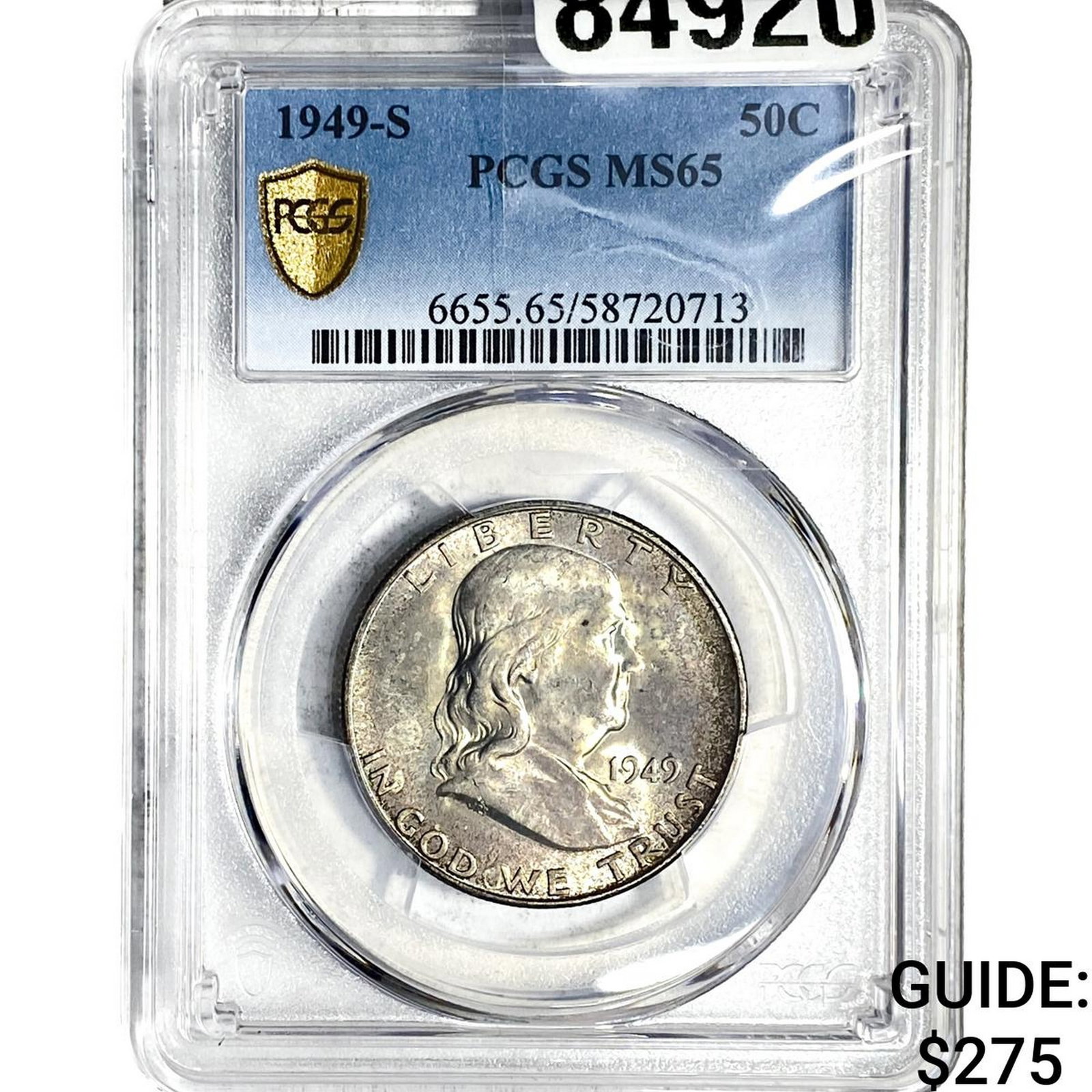 1949-S Franklin Half Dollar PCGS MS65 (1 of 2)