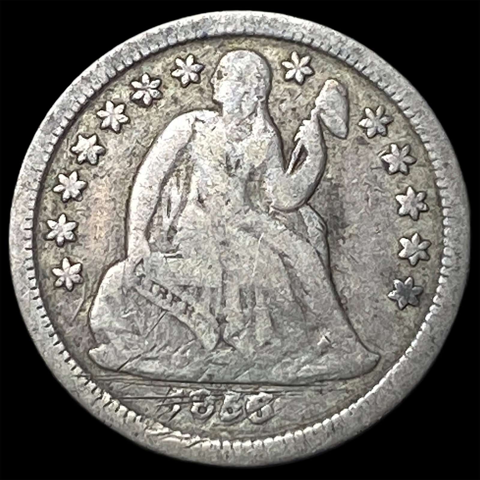 1856-O Silver Seated Liberty Dime LIGHTLY CIRCULATED: 1856-O Silver Seated Liberty Dime LIGHTLY CIRCULATED