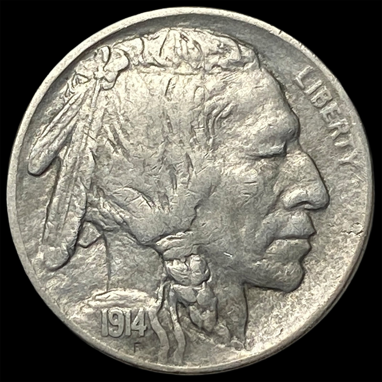1914 Buffalo Nickel NEARLY UNCIRCULATED: 1914 Buffalo Nickel NEARLY UNCIRCULATED