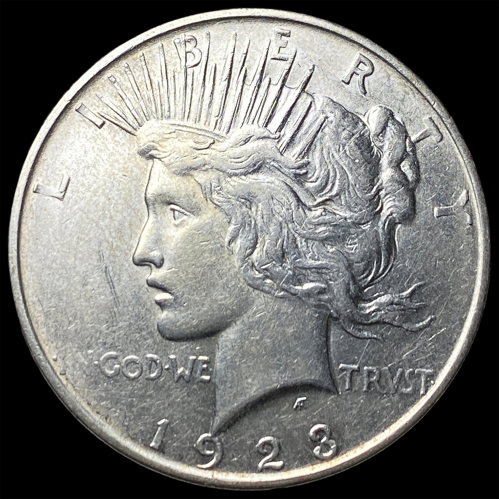 1923 Peace Silver Dollar CLOSELY UNCIRCULATED: 1923 Peace Silver Dollar CLOSELY UNCIRCULATED
