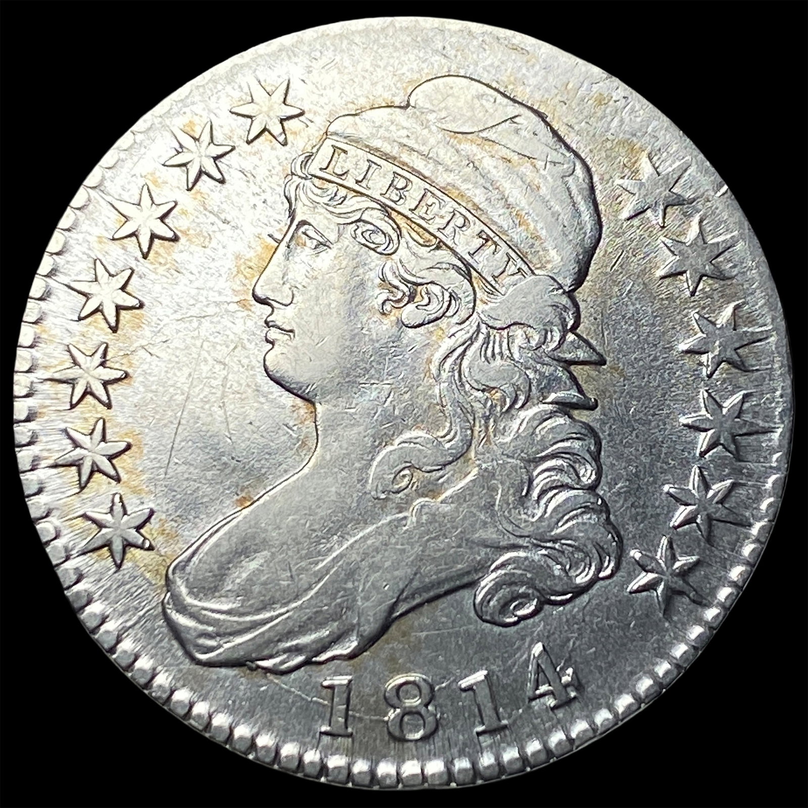 1814 Capped Bust Half Dollar NEARLY UNCIRCULATED (1 of 2)