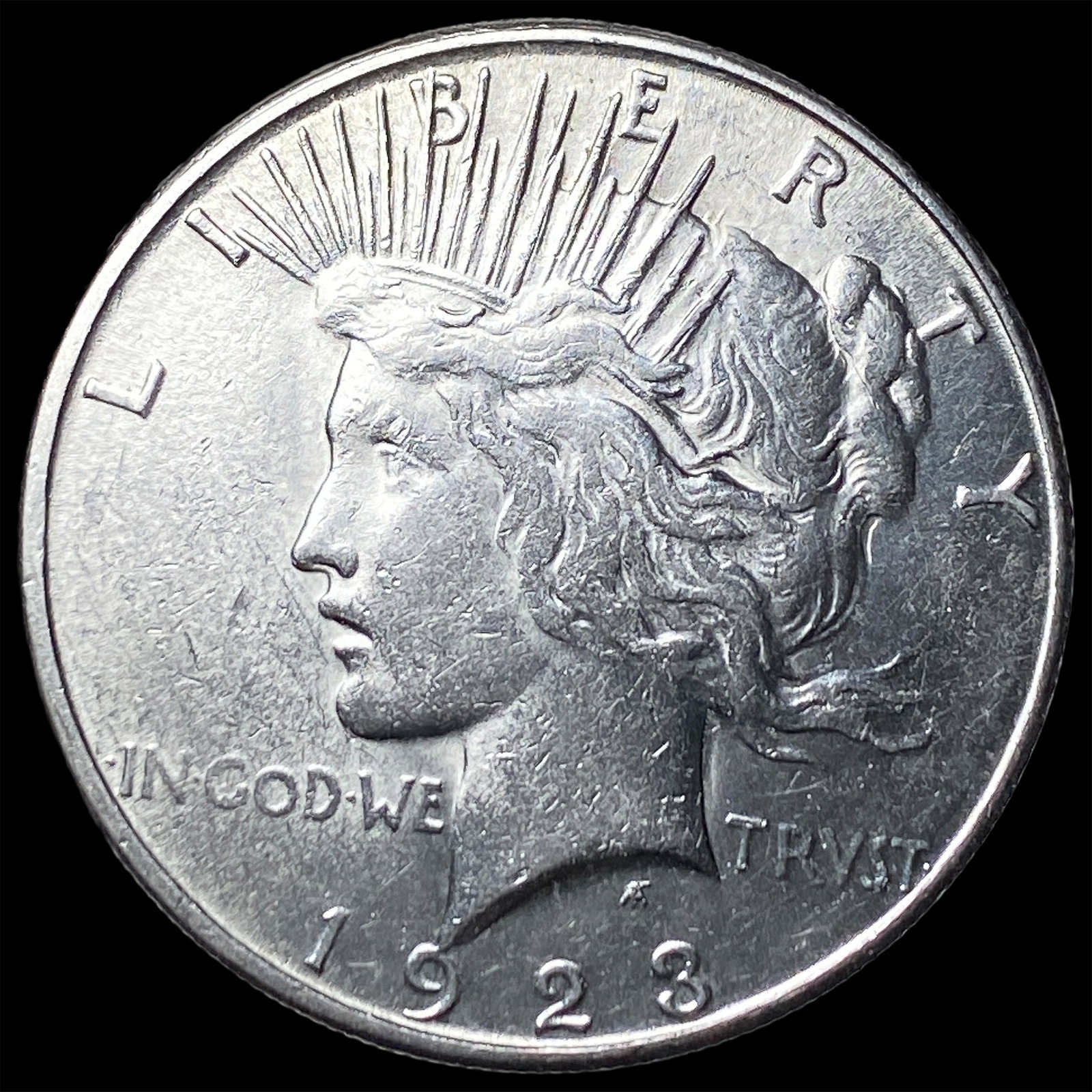 1923 Silver Peace Dollar CLOSELY UNCIRCULATED: 1923 Silver Peace Dollar CLOSELY UNCIRCULATED