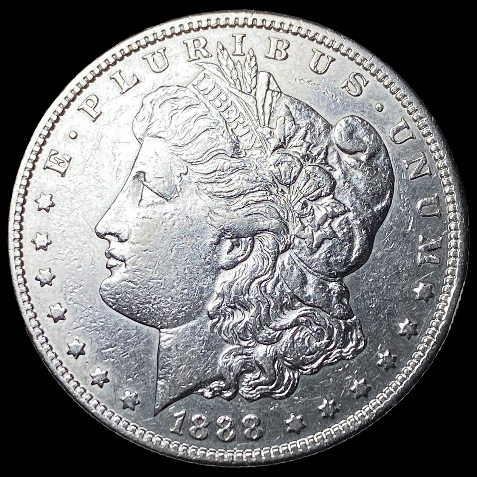 1888-S Silver Morgan Dollar CLOSELY UNCIRCULATED: 1888-S Silver Morgan Dollar CLOSELY UNCIRCULATED
