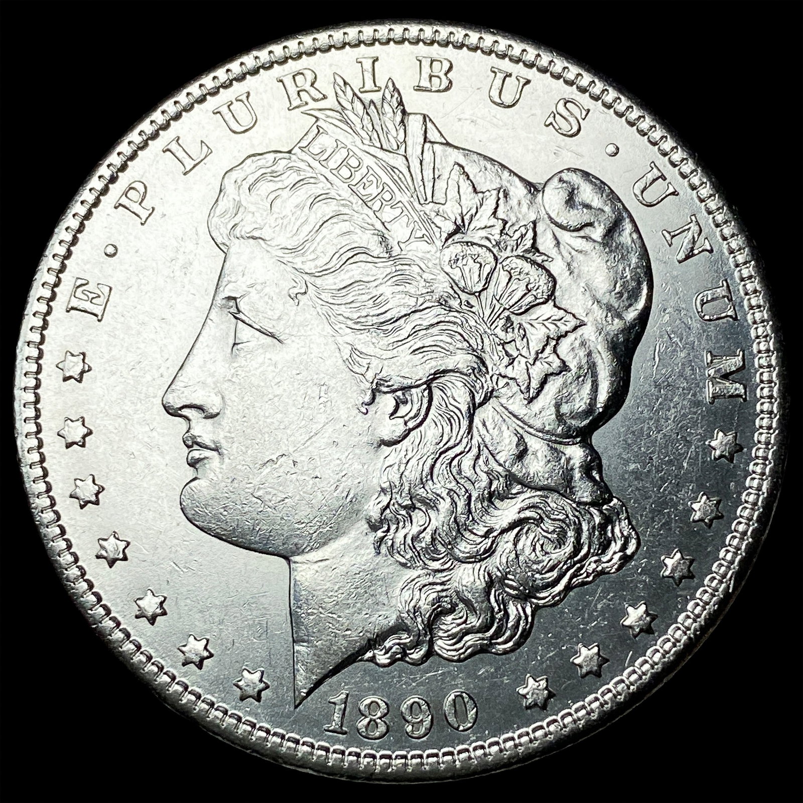 1890-CC Silver Morgan Dollar CLOSELY UNCIRCULATED (1 of 2)
