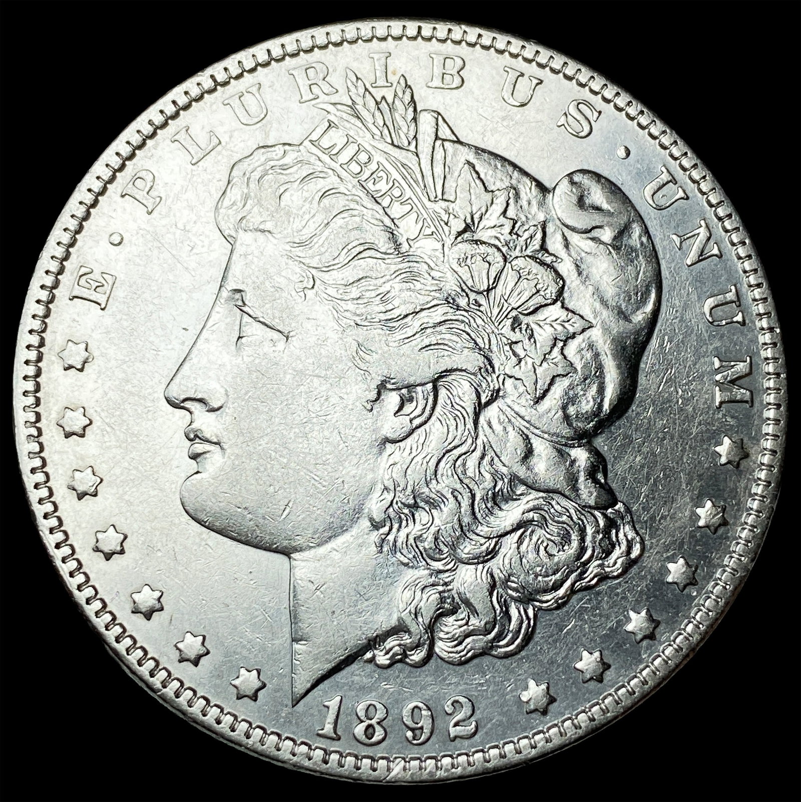 1892-S Morgan Silver Dollar NEARLY UNCIRCULATED: 1892-S Morgan Silver Dollar NEARLY UNCIRCULATED