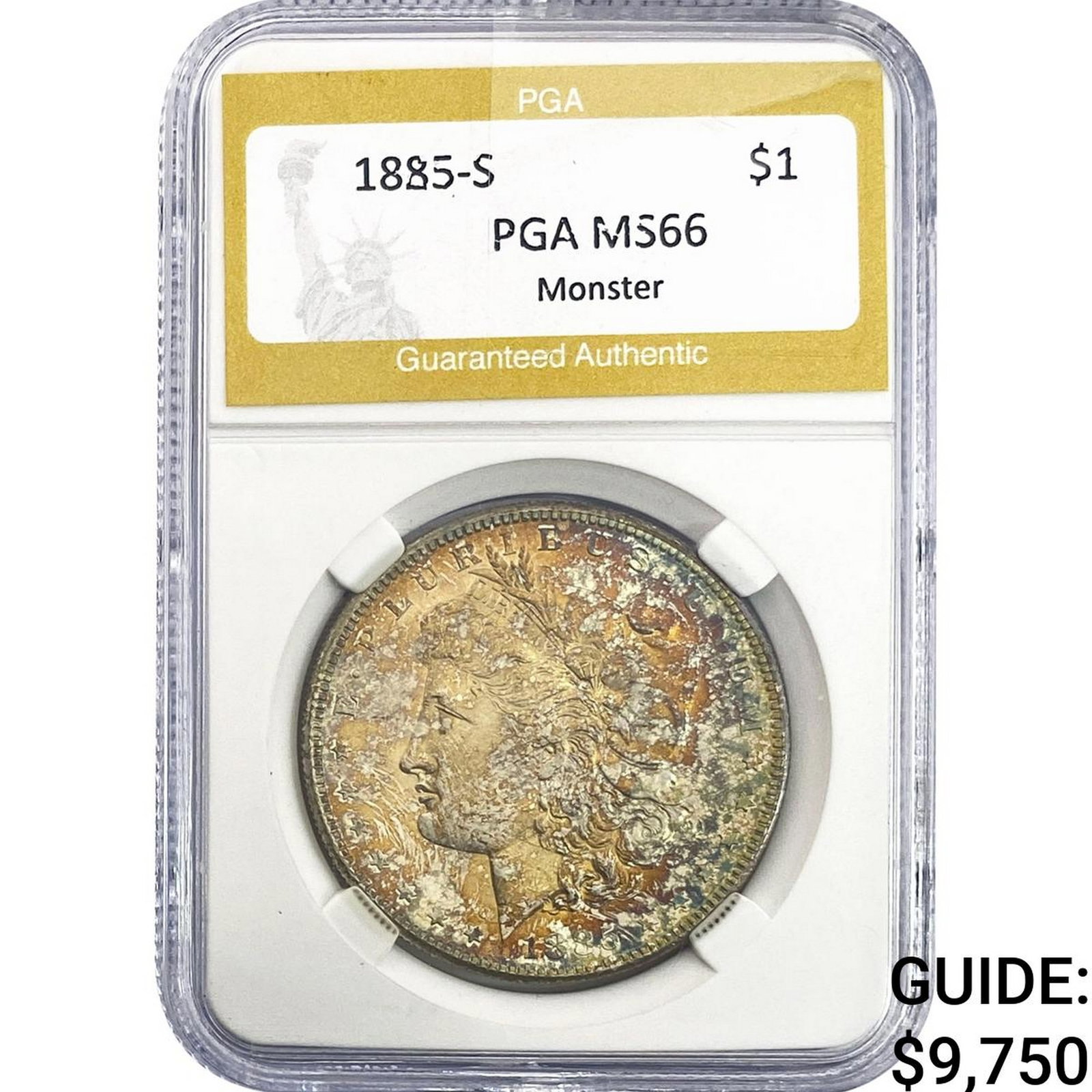 1885-S Morgan Silver Dollar PGA MS66 Monster: 1885-S Morgan Silver Dollar PGA MS66 Monster