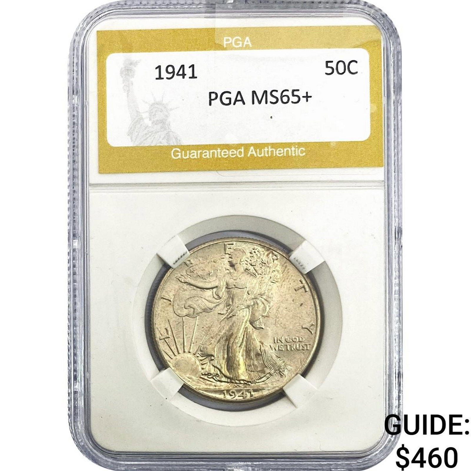 1941 Walking Liberty Half Dollar PGA MS65+: 1941 Walking Liberty Half Dollar PGA MS65+