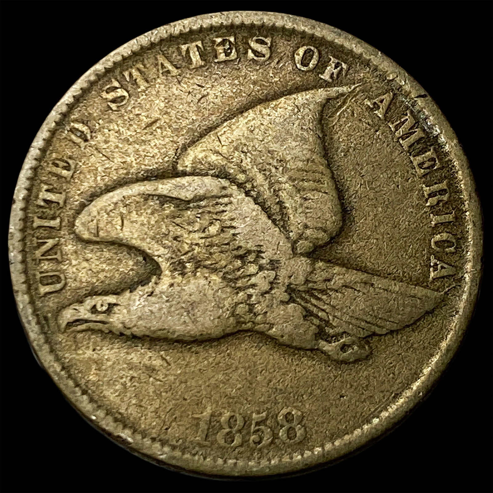 1858 Flying Eagle Cent LIGHTLY CIRCULATED: 1858 Flying Eagle Cent LIGHTLY CIRCULATED
