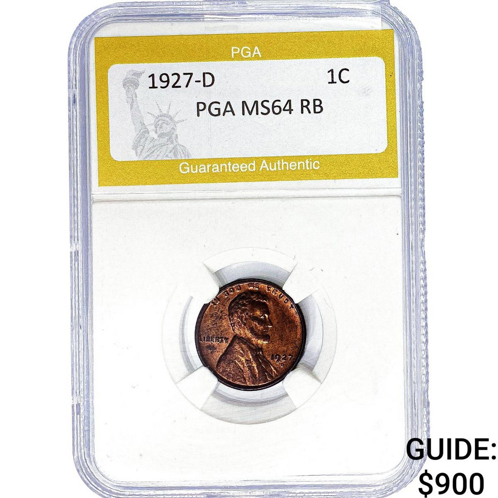 1927-D Wheat Cent PGA MS64 RB (1 of 2)