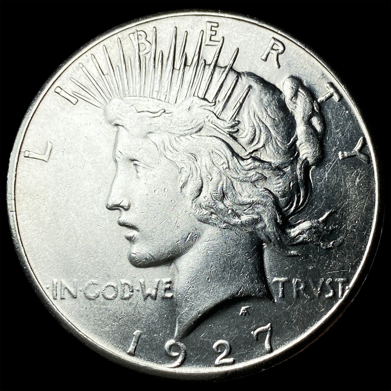 1927-S Silver Peace Dollar CLOSELY UNCIRCULATED (1 of 2)
