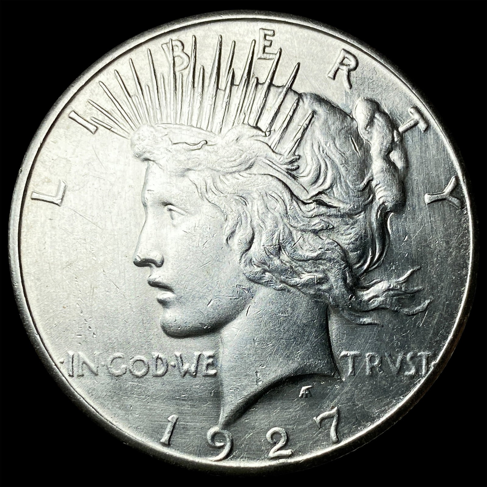 1927-S Silver Peace Dollar CLOSELY UNCIRCULATED (1 of 2)