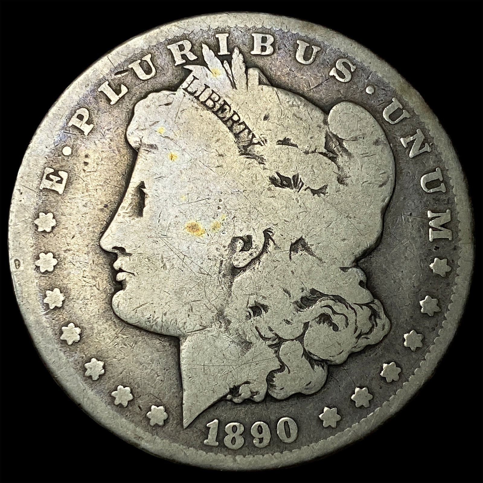 1890-CC Silver Morgan Dollar NICELY CIRCULATED: 1890-CC Silver Morgan Dollar NICELY CIRCULATED