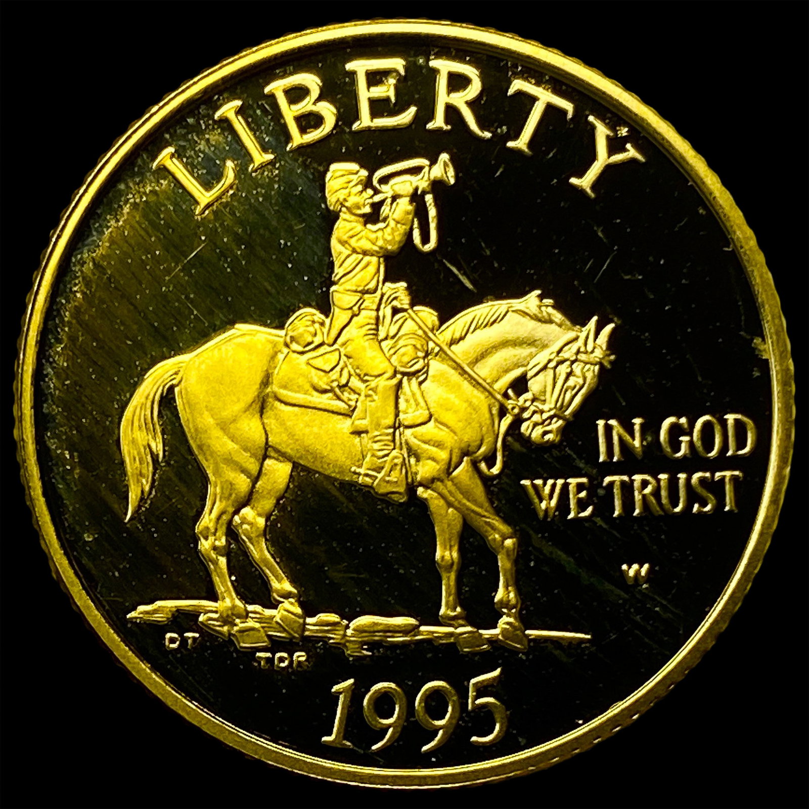 1995-W Gold $5 Civil War Commemorative GEM PROOF (1 of 2)