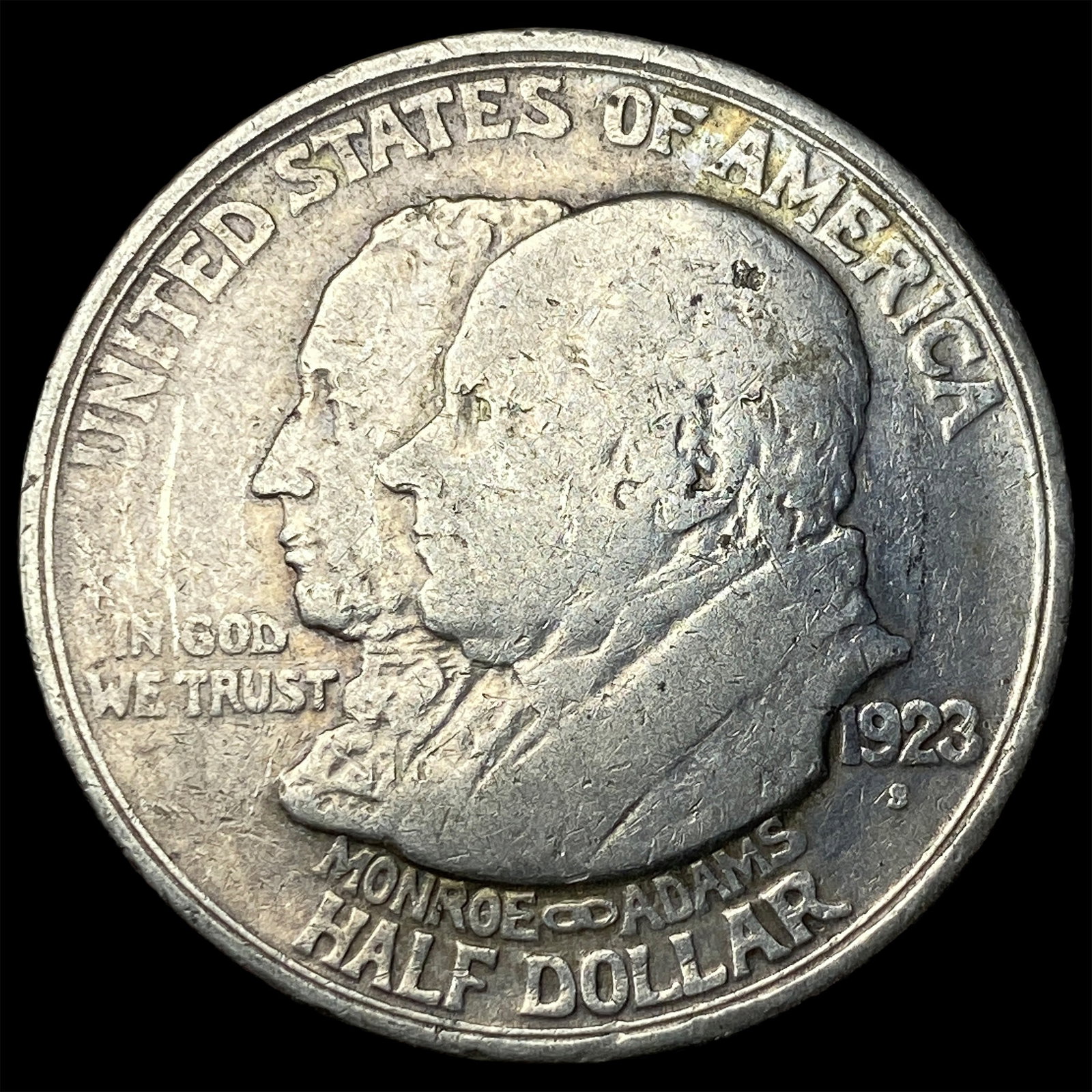 1923-S Silver Monroe Doctrine Half Dollar CLOSELY UNCIRCULATED (1 of 2)