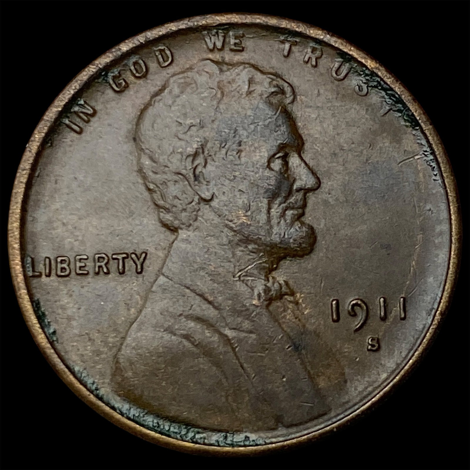 1911-S Lincoln Wheat Cent UNCIRCULATED (1 of 2)