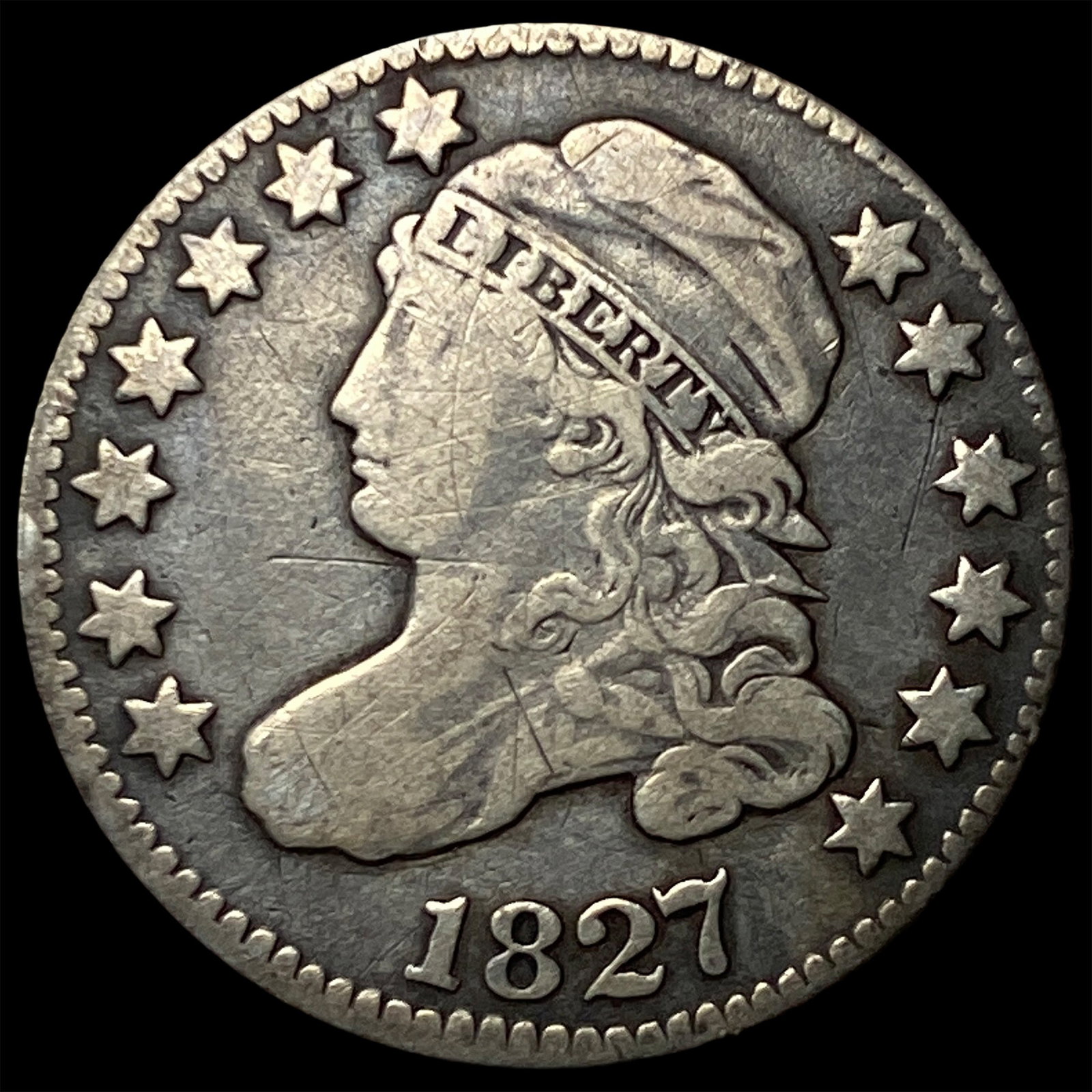 1827 Capped Bust Dime LIGHTLY CIRCULATED (1 of 2)