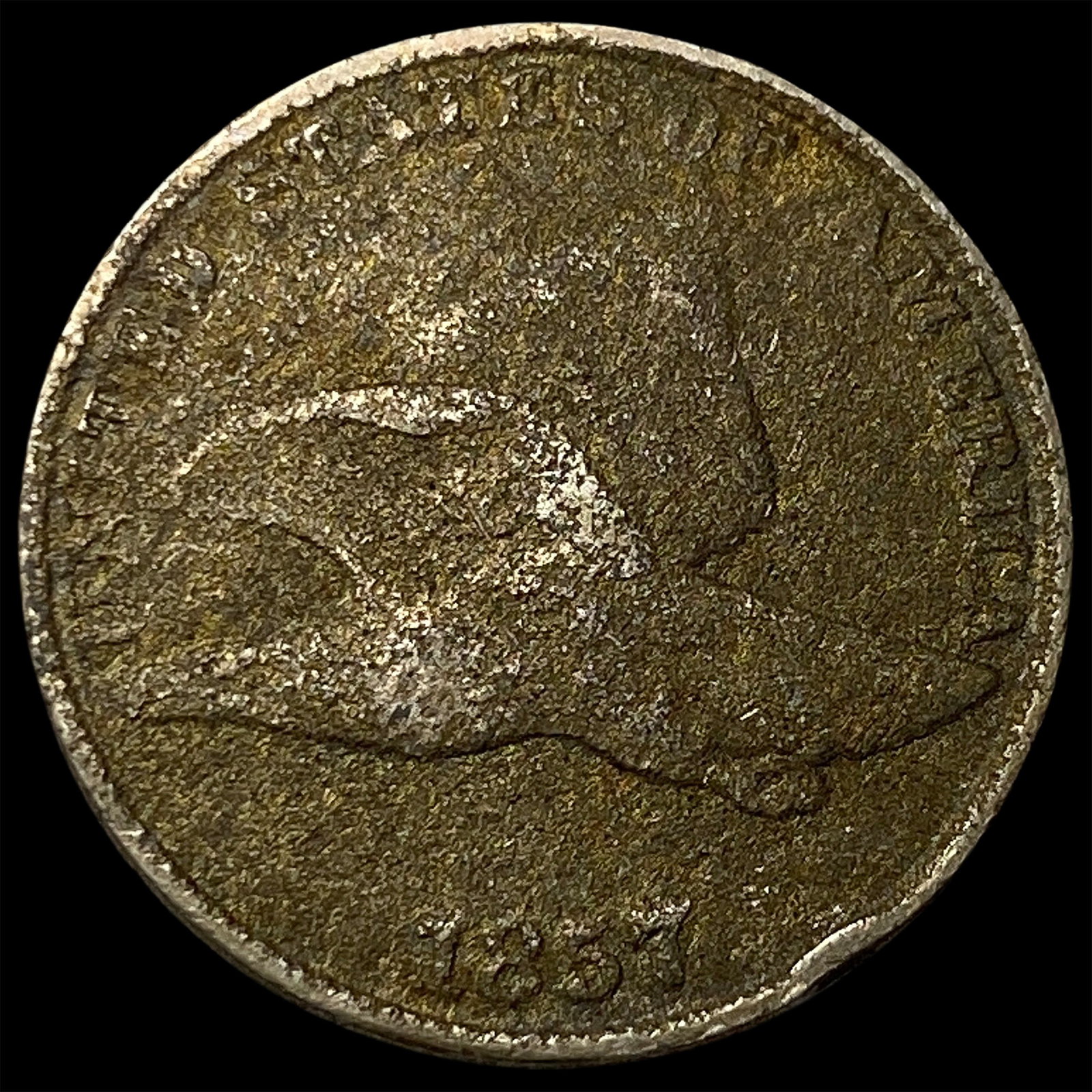 1857 Flying Eagle Cent NICELY CIRCULATED (1 of 2)