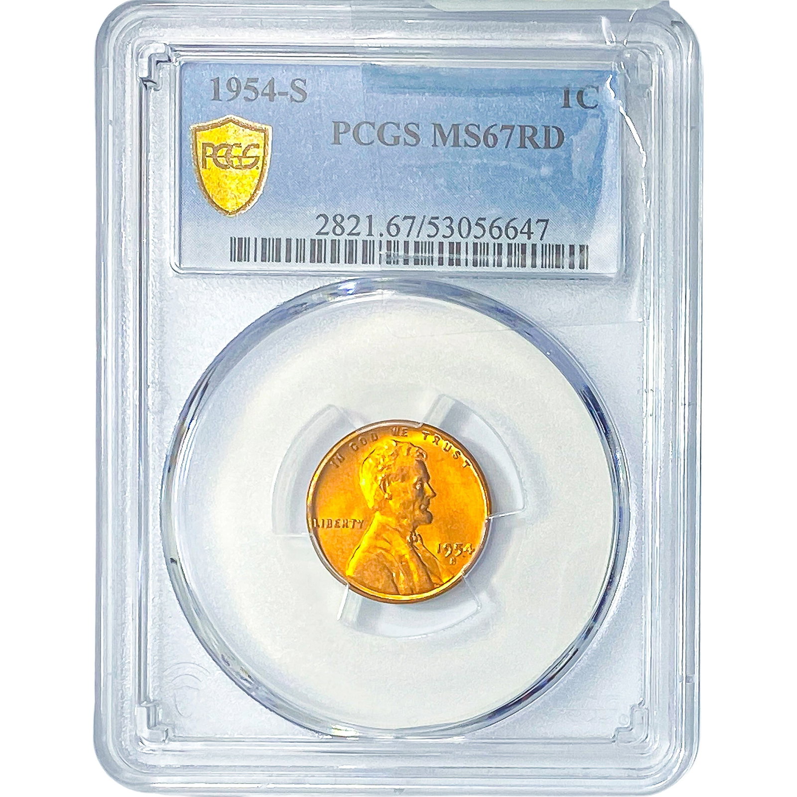 1954-S Wheat Cent PCGS MS67 RD (1 of 2)