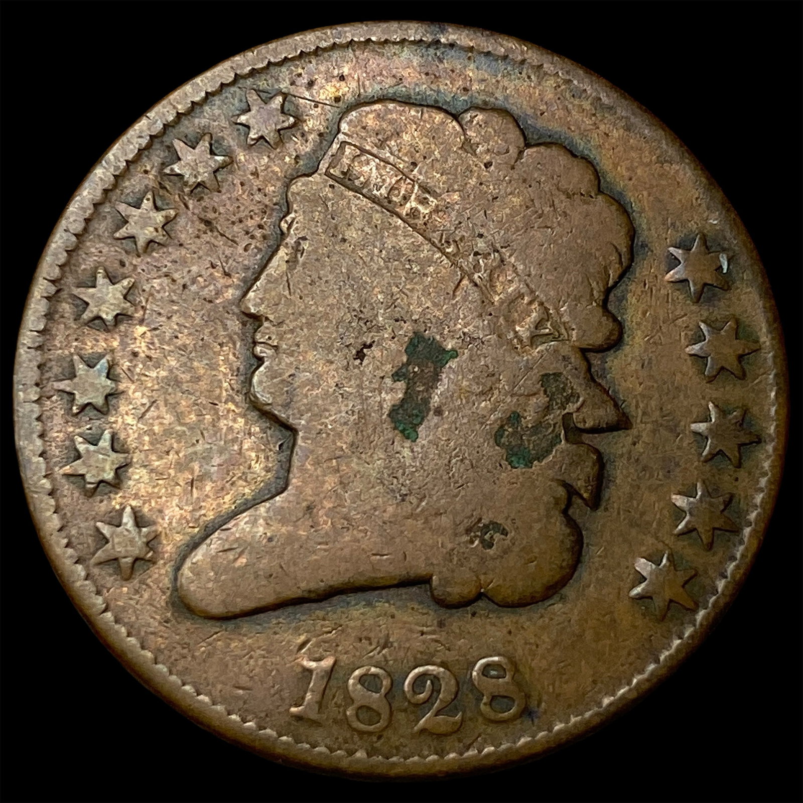 1828 Classic Head Half Cent NICELY CIRCULATED (1 of 2)