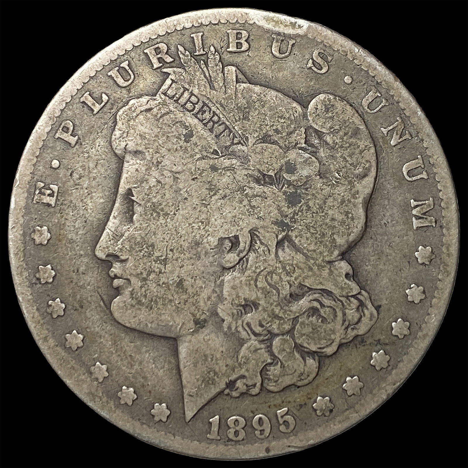 1895-S Silver Morgan Dollar NICELY CIRCULATED (1 of 2)