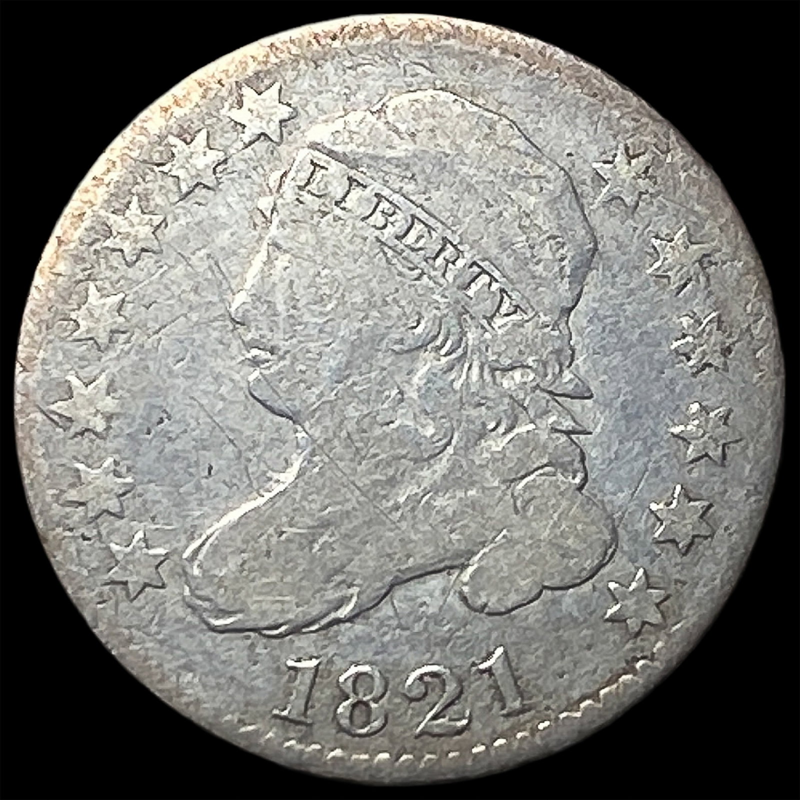 1821 Capped Bust Dime LIGHTLY CIRCULATED (1 of 2)