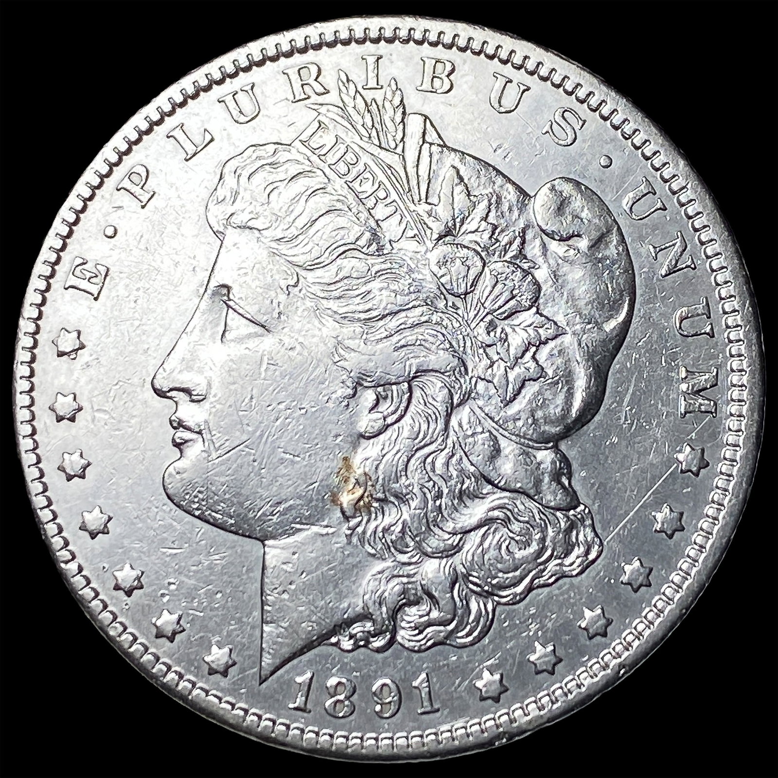 1891-CC Morgan Silver Dollar (1 of 2)