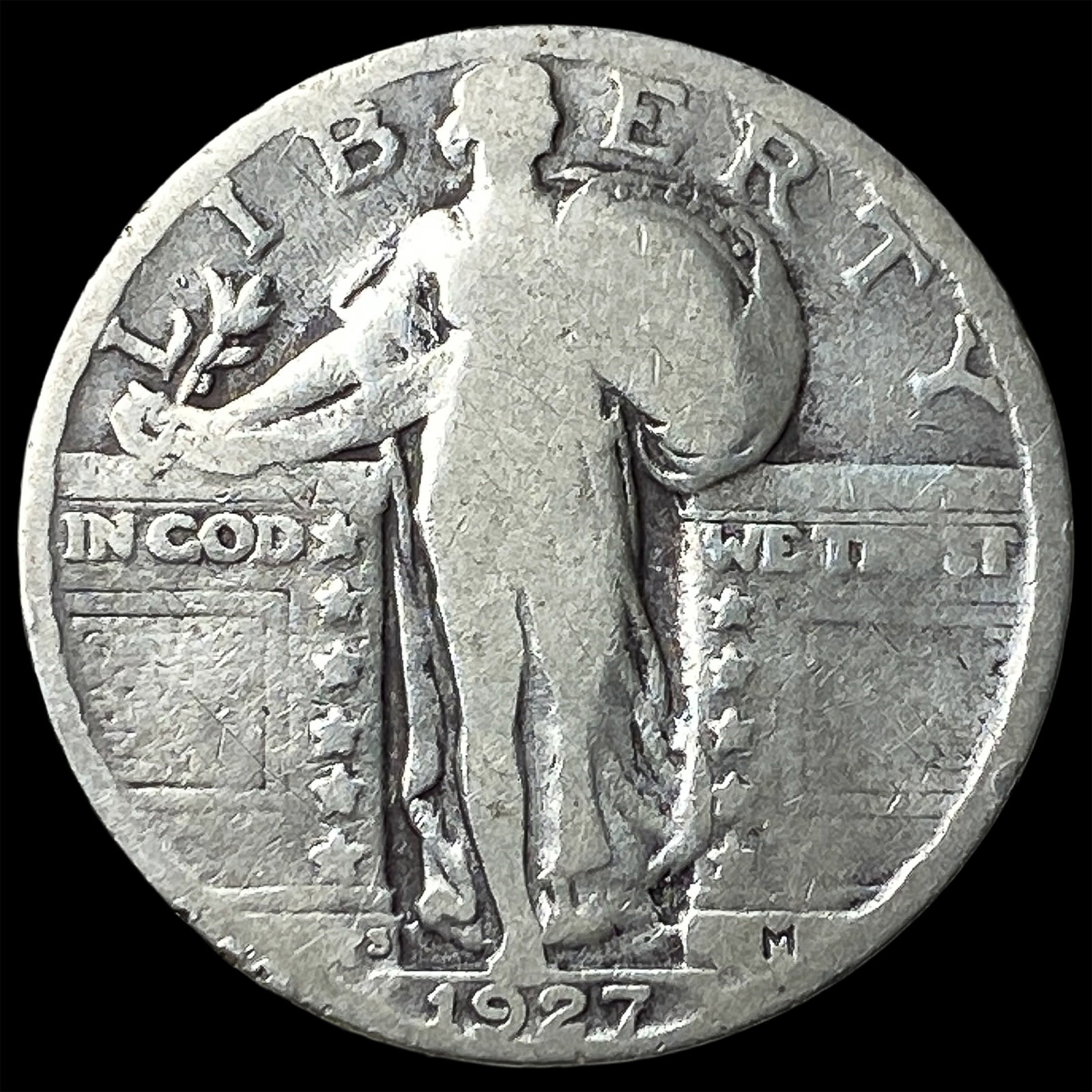 1927-S Standing Liberty Quarter NICELY CIRCULATED (1 of 2)