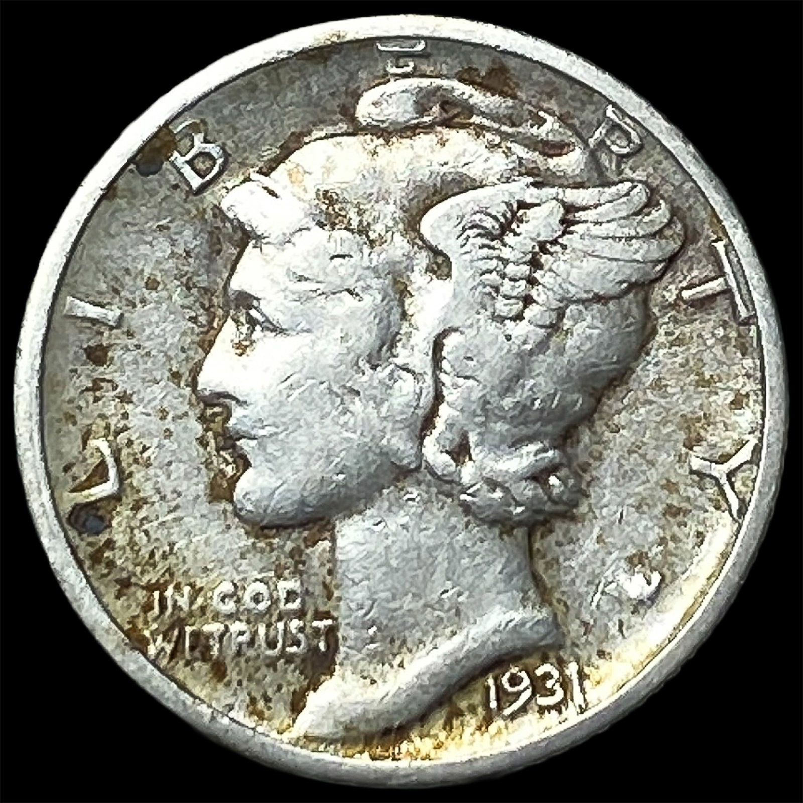 1931-D Silver Mercury Dime LIGHTLY CIRCULATED (1 of 2)