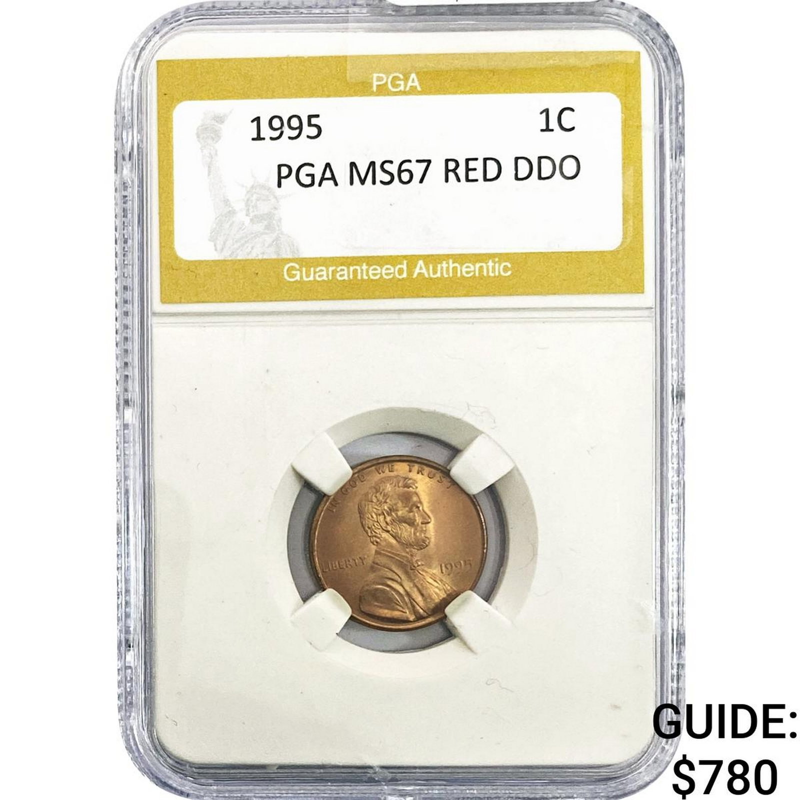 1995 Lincoln Memorial Cent PGA MS67 RED DDO (1 of 2)