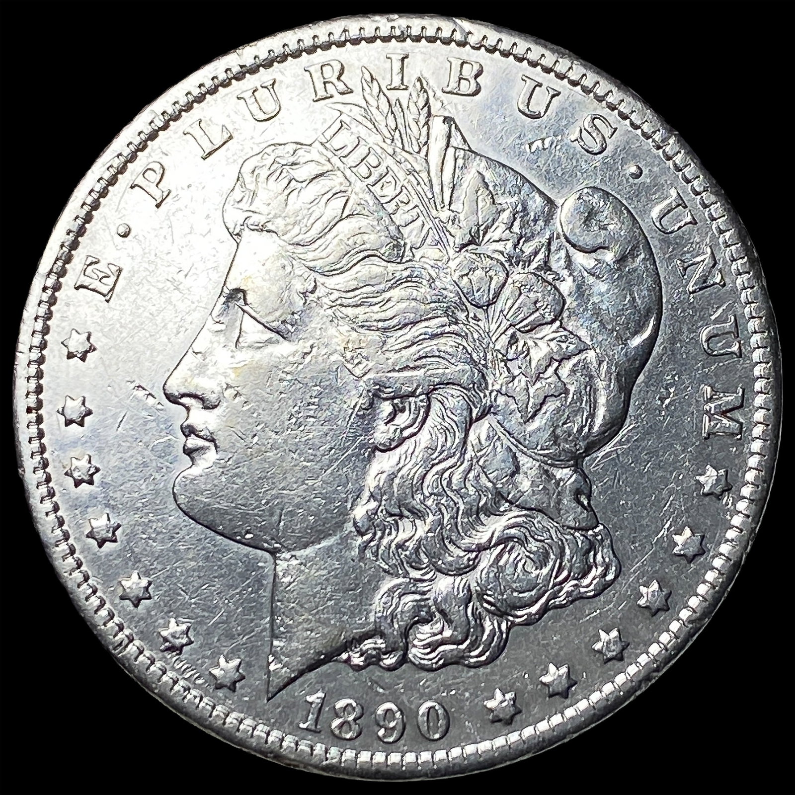 1890-CC Silver Morgan Dollar NEARLY UNCIRCULATED (1 of 2)