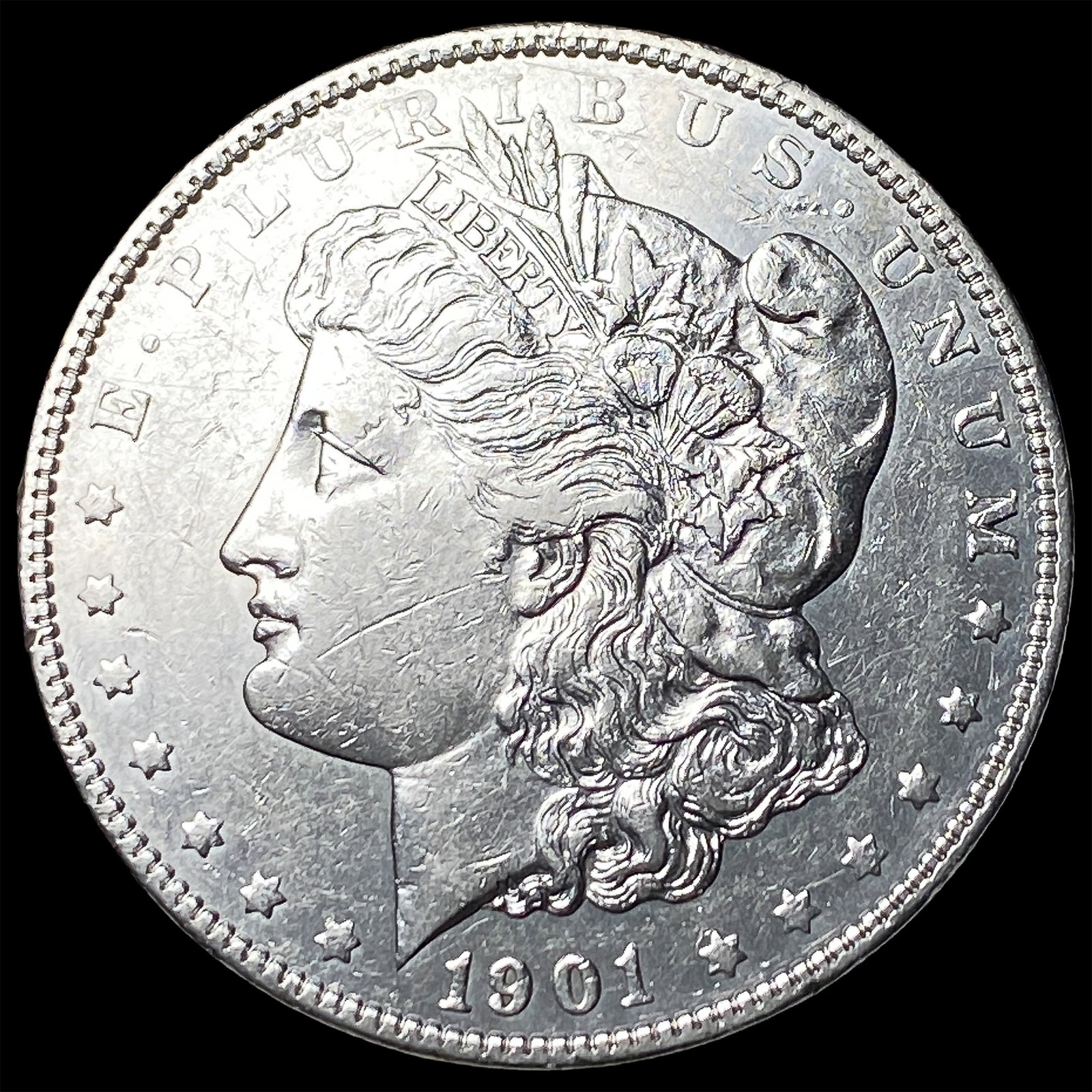 1901 Silver Morgan Dollar CLOSELY UNCIRCULATED: 1901 Silver Morgan Dollar CLOSELY UNCIRCULATED