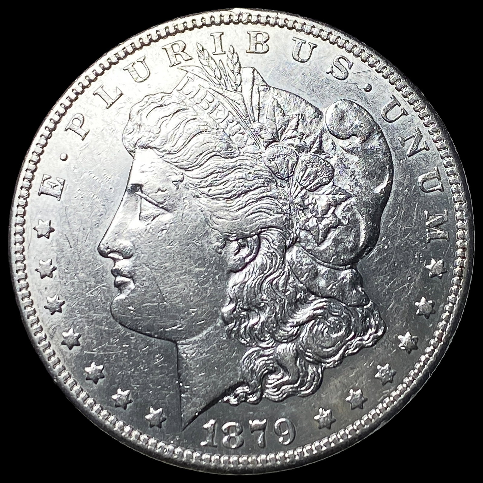 1879-S Rev 78 Silver Morgan Dollar CLOSELY UNCIRCULATED: 1879-S Rev 78 Silver Morgan Dollar CLOSELY UNCIRCULATED
