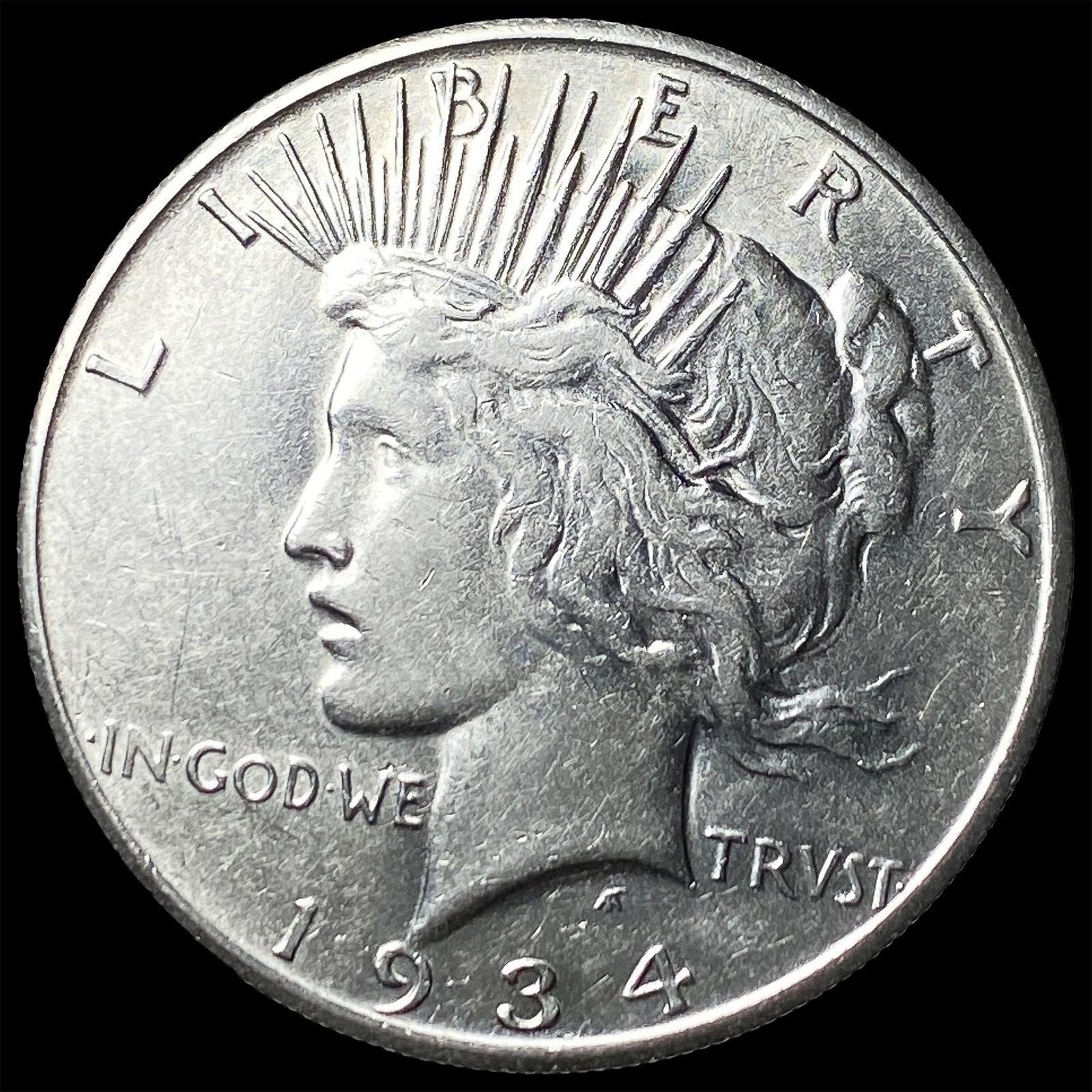 1934-S Silver Peace Dollar CLOSELY UNCIRCULATED (1 of 2)
