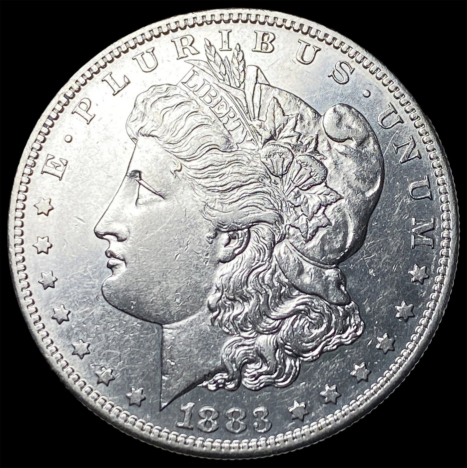 1883-S Silver Morgan Dollar CLOSELY UNCIRCULATED: 1883-S Silver Morgan Dollar CLOSELY UNCIRCULATED