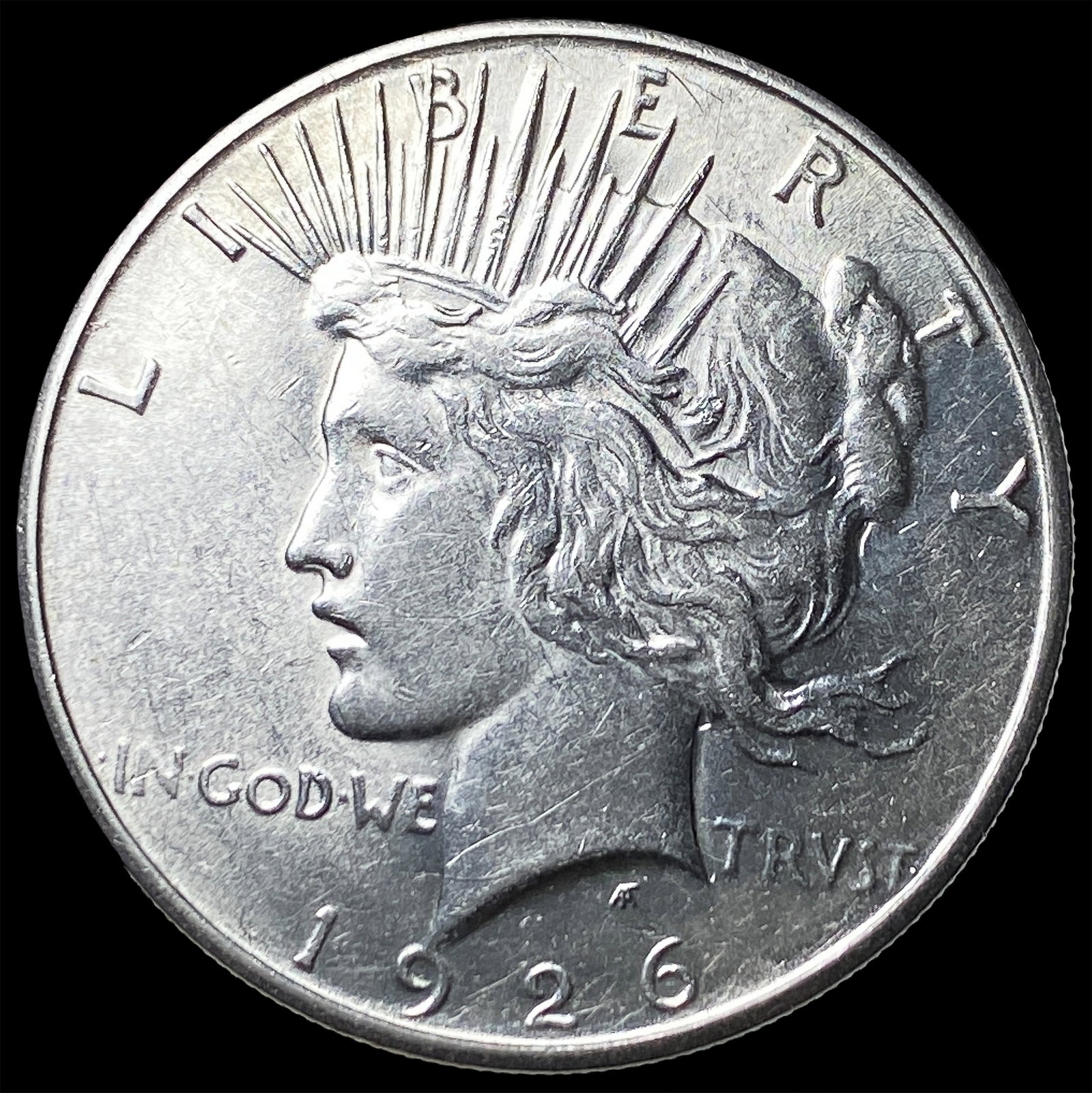 1926-S Silver Peace Dollar CLOSELY UNCIRCULATED: 1926-S Silver Peace Dollar CLOSELY UNCIRCULATED