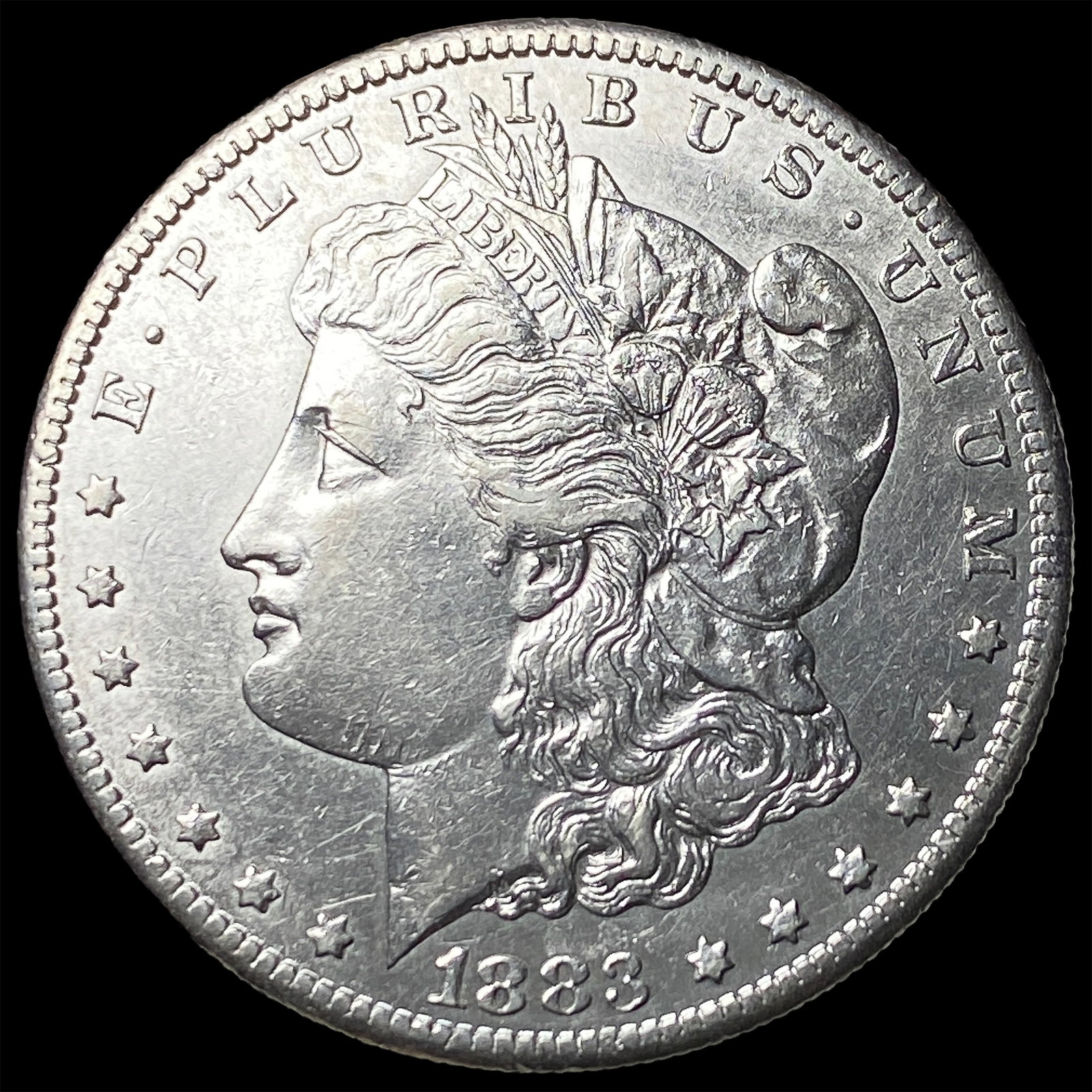 1883-S Silver Morgan Dollar CLOSELY UNCIRCULATED: 1883-S Silver Morgan Dollar CLOSELY UNCIRCULATED