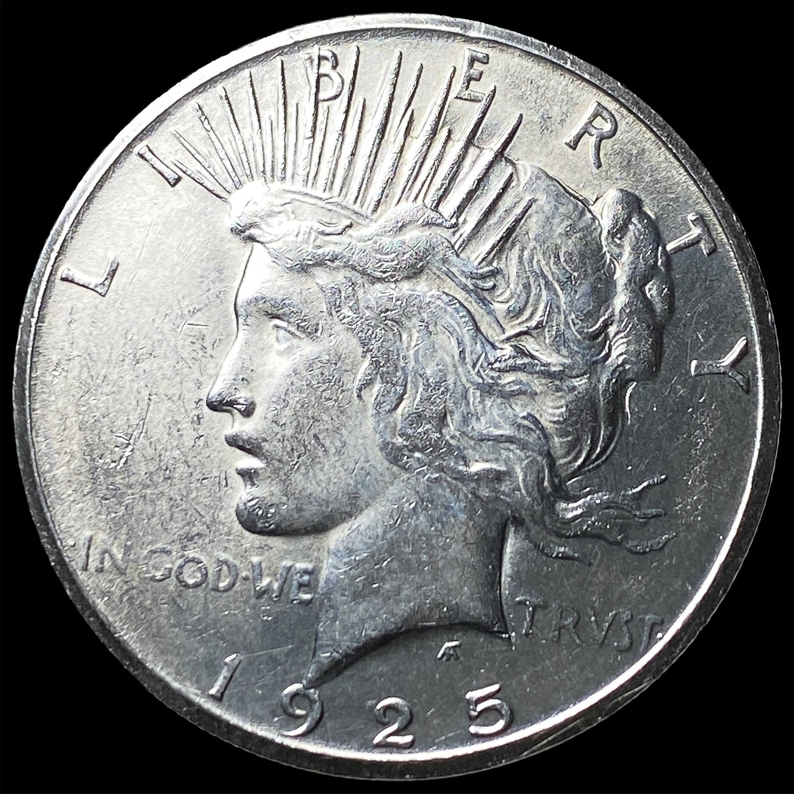 1925-S Silver Peace Dollar CHOICE BU (1 of 2)