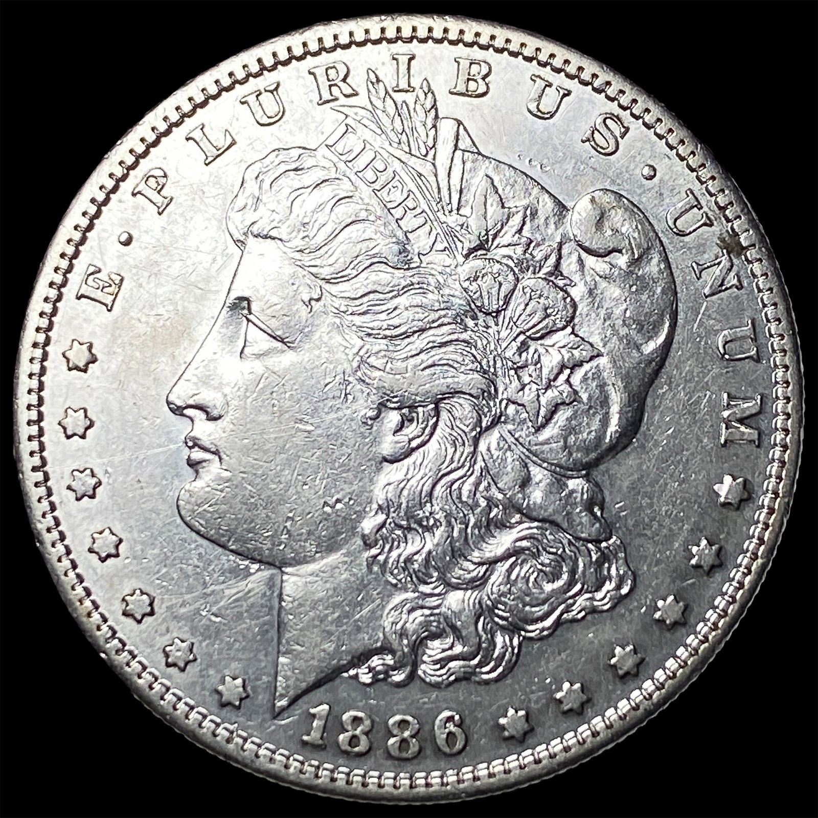 1886-S Morgan Silver Dollar CLOSELY UNCIRCULATED: 1886-S Morgan Silver Dollar CLOSELY UNCIRCULATED