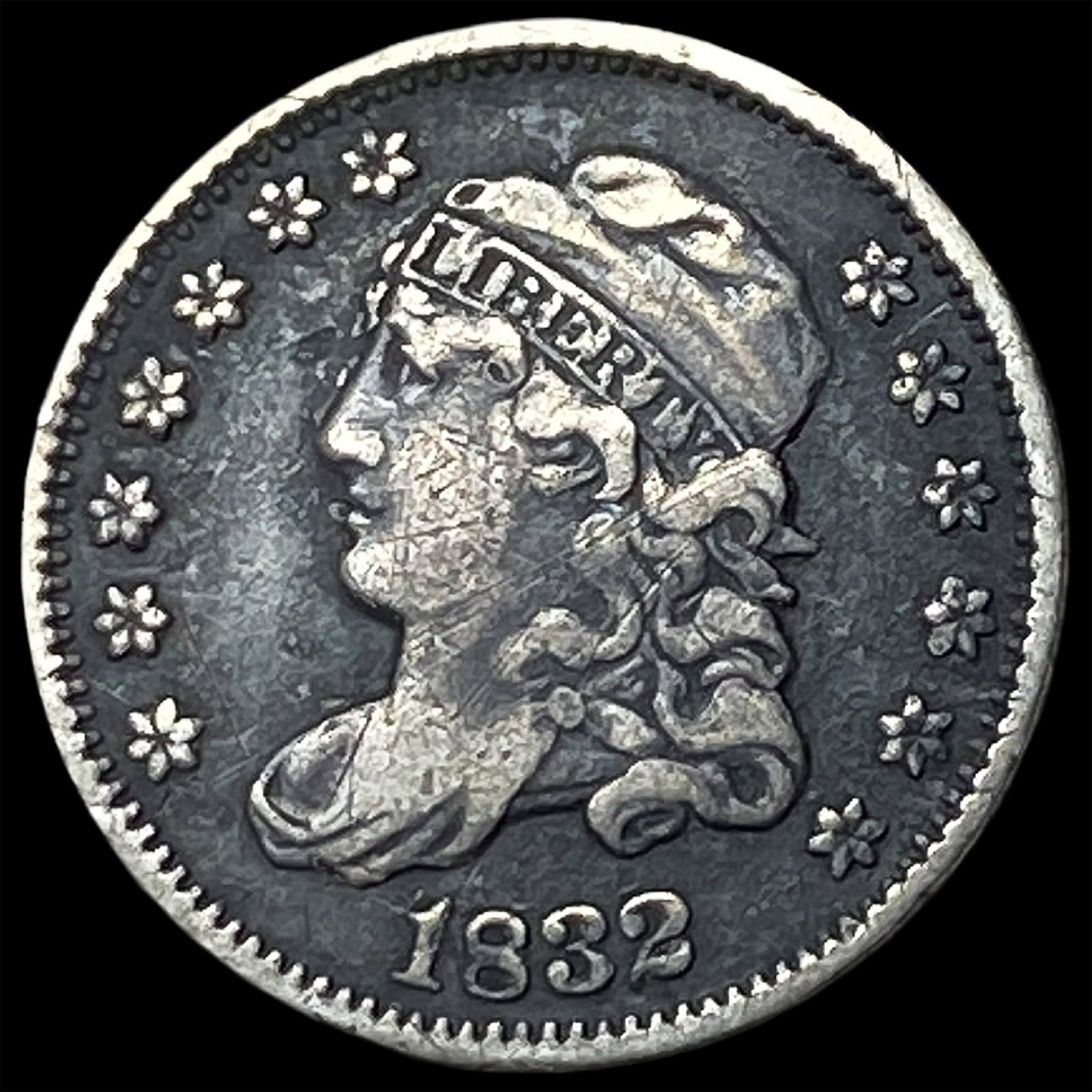 1832 Capped Bust Half Dime NEARLY UNCIRCULATED (1 of 2)