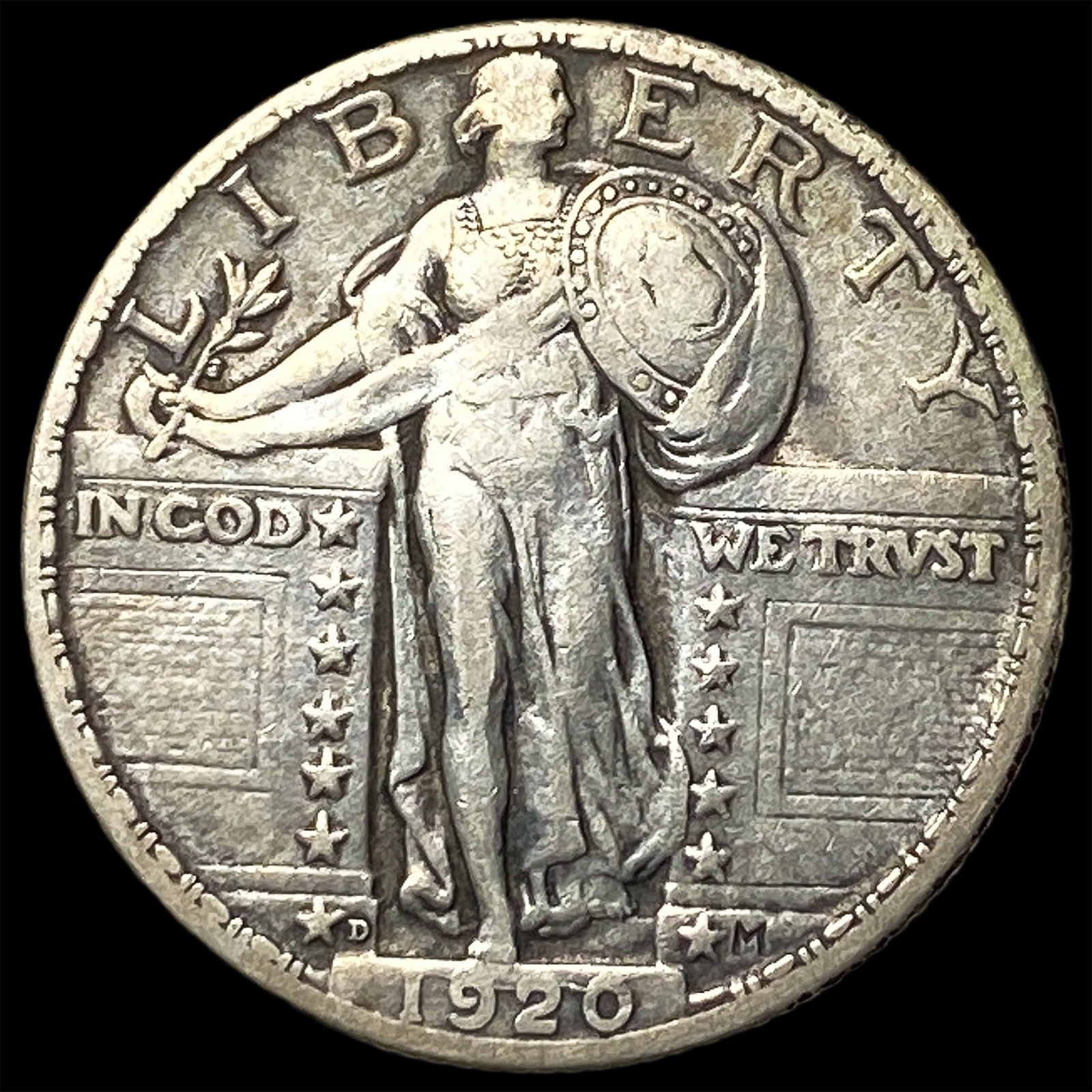 1920-D Standing Liberty Quarter NEARLY UNCIRCULATED (1 of 2)