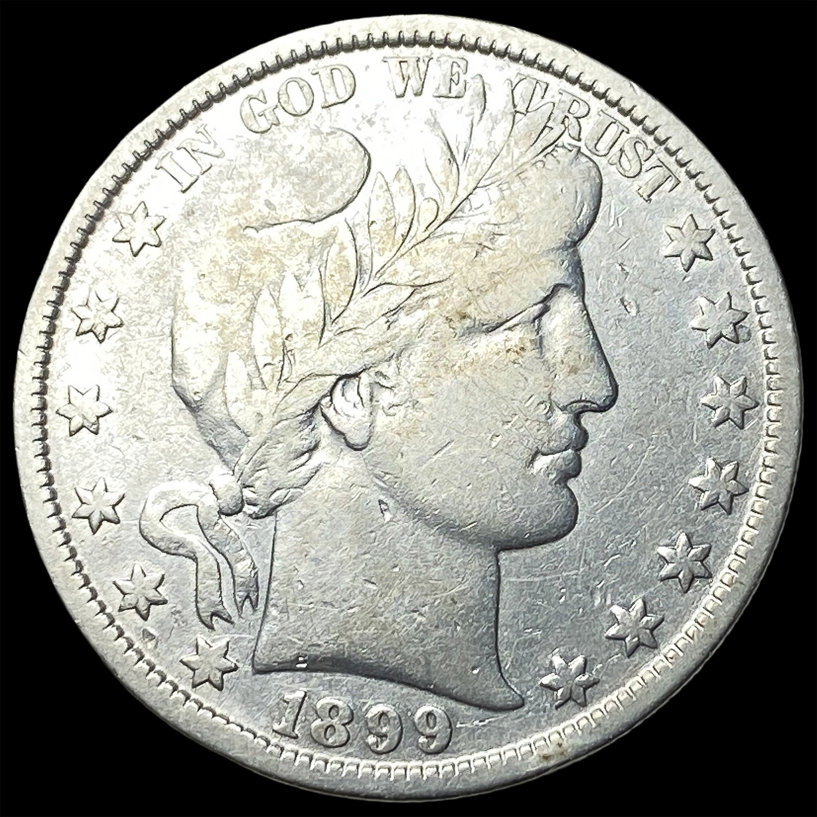 1899 Silver Barber Half Dollar LIGHTLY CIRCULATED (1 of 2)