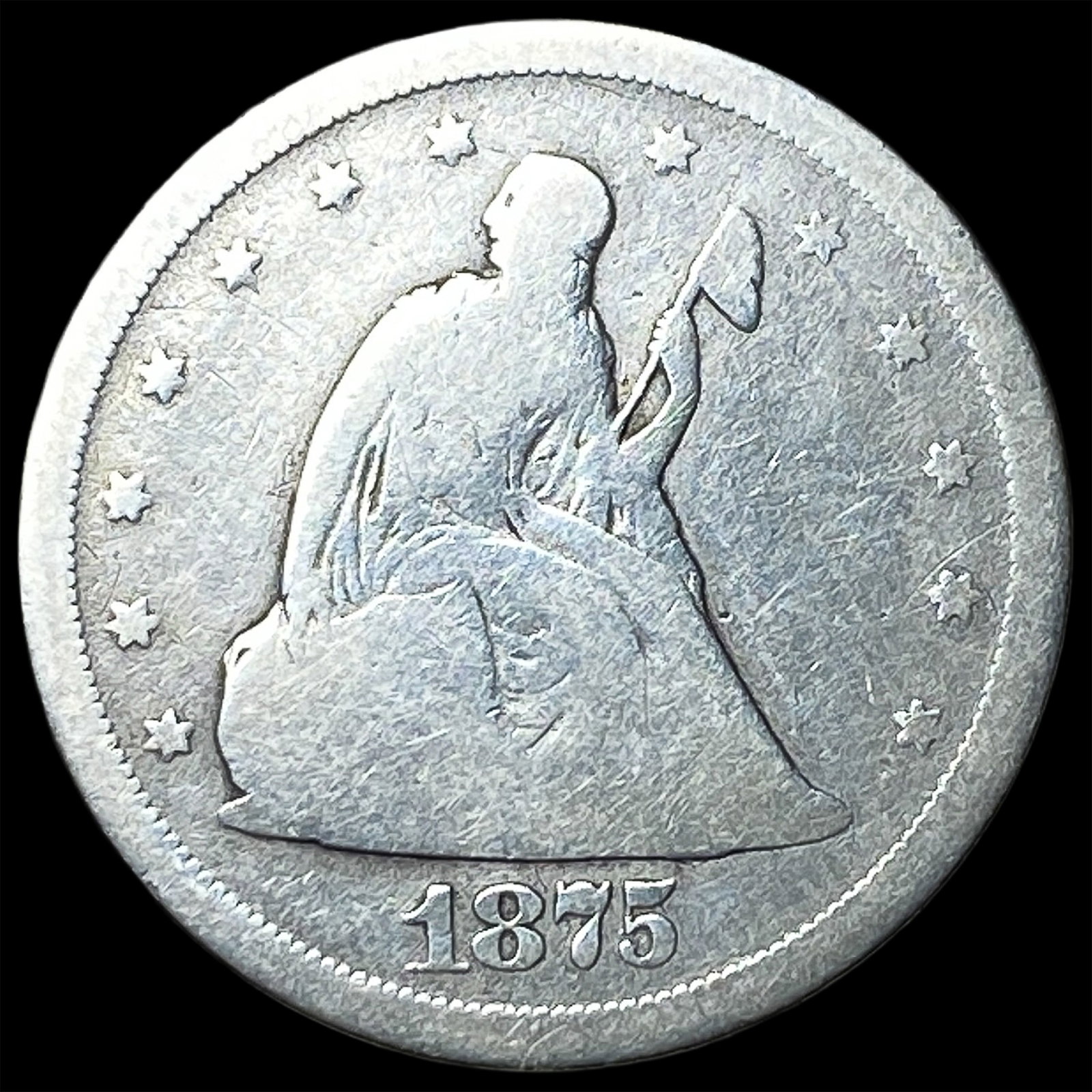 1875-S Silver Twenty Cent Piece NICELY CIRCULATED (1 of 2)