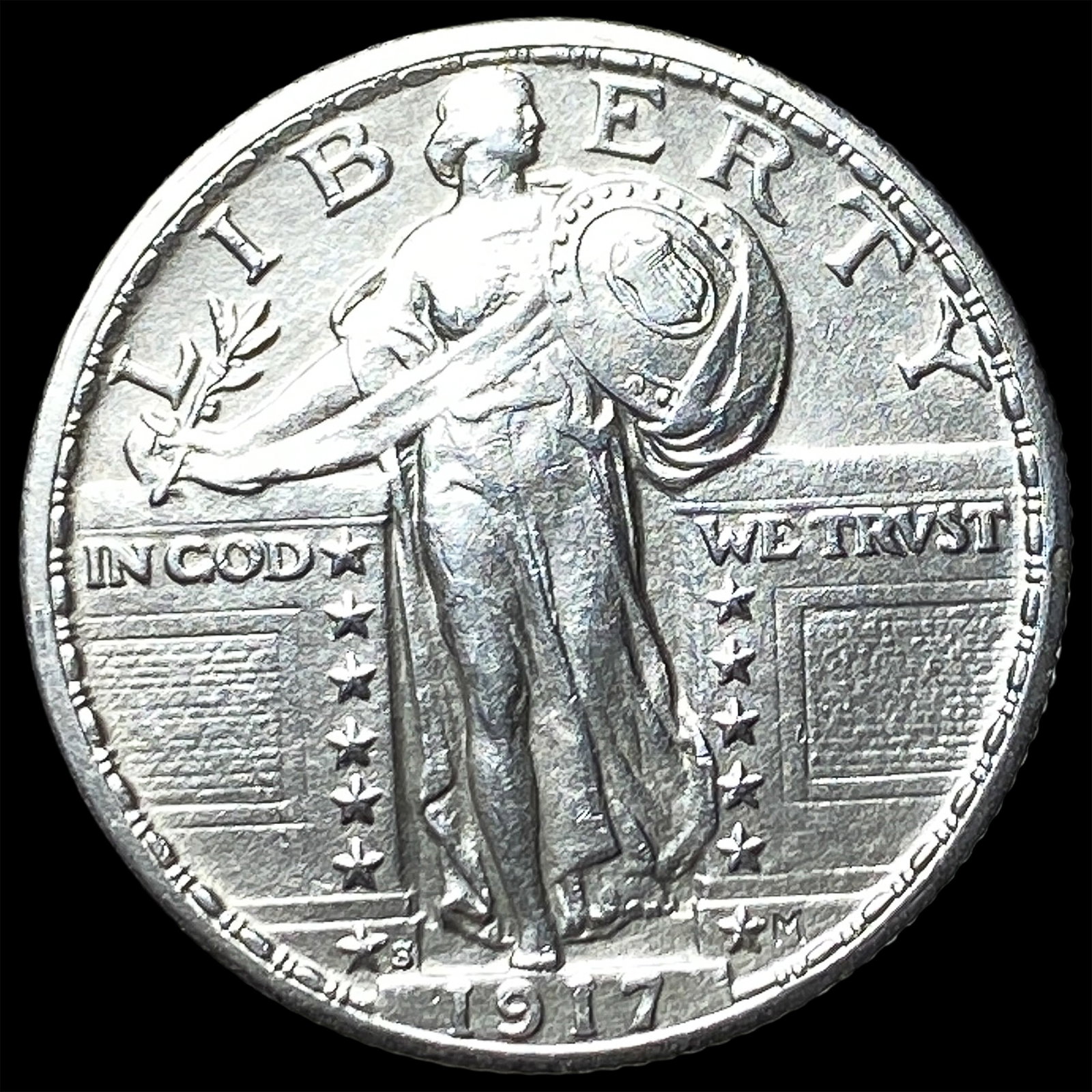 1917-S Type 2 Silver Standing Liberty Quarter UNCIRCULATED (1 of 2)