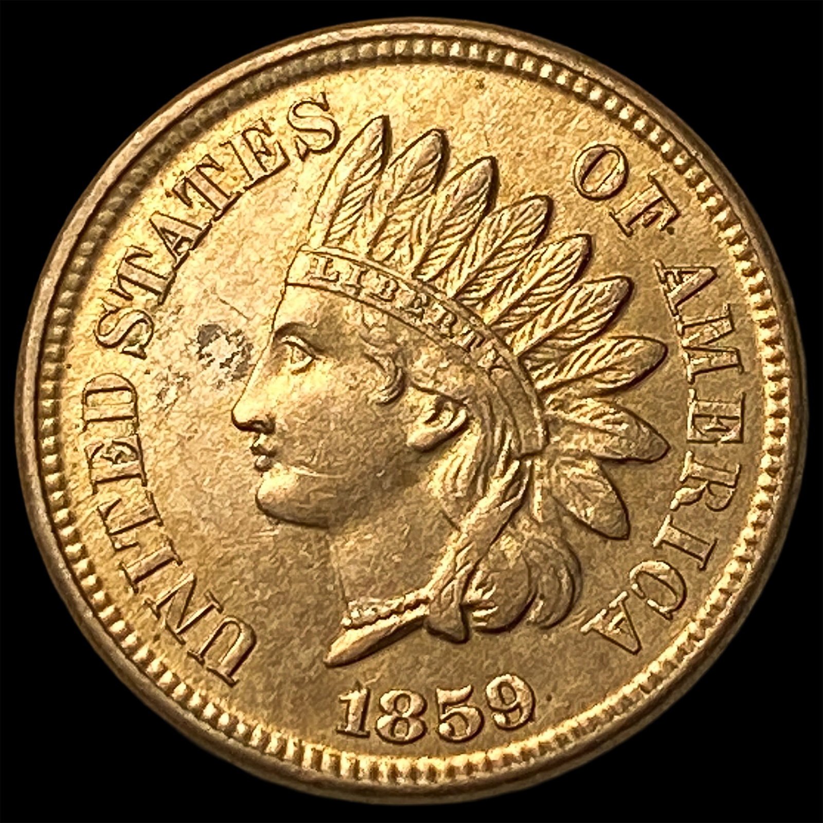 1859 Copper-Nickel Indian Head Cent UNCIRCULATED: 1859 Copper-Nickel Indian Head Cent UNCIRCULATED