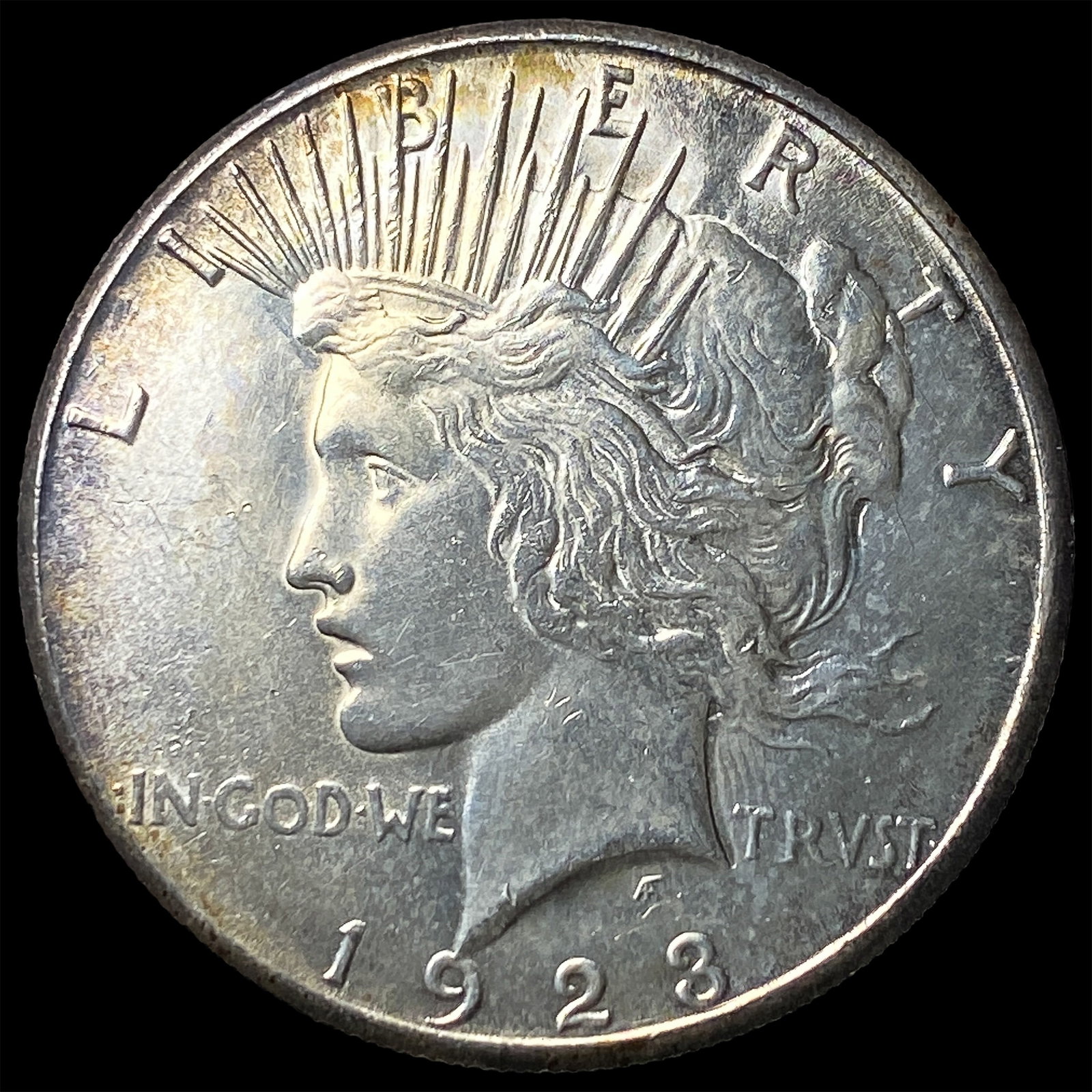 1923-S Silver Peace Dollar CLOSELY UNCIRCULATED (1 of 2)