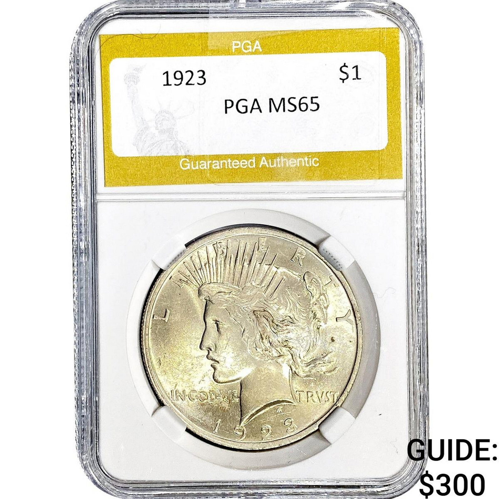 1923 Silver Peace Dollar PGA MS65 (1 of 2)
