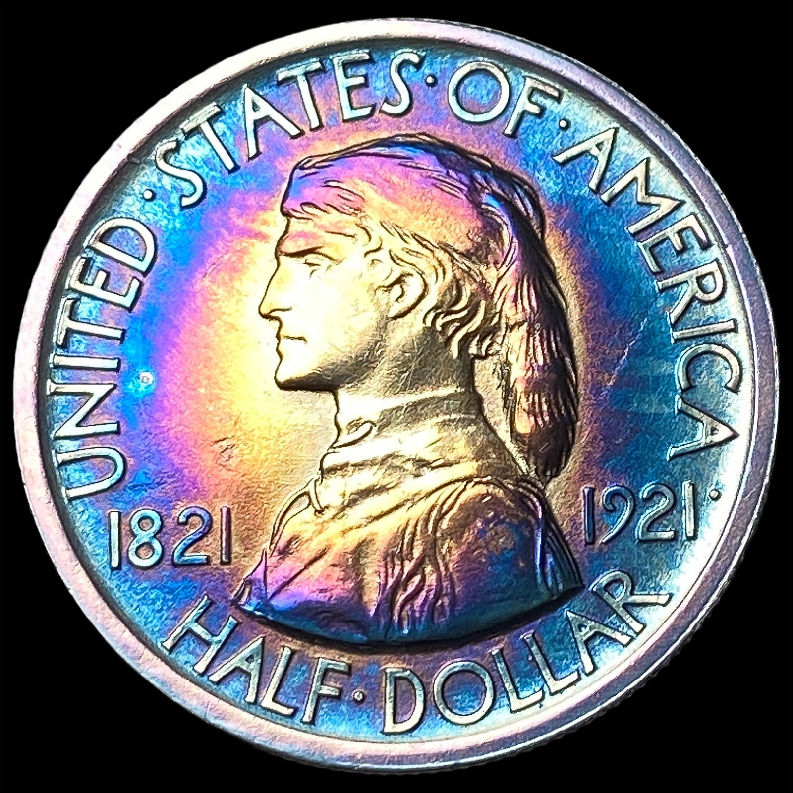 1921 Silver Missouri Centennial Half Dollar CLOSELY UNCIRCULATED (1 of 2)