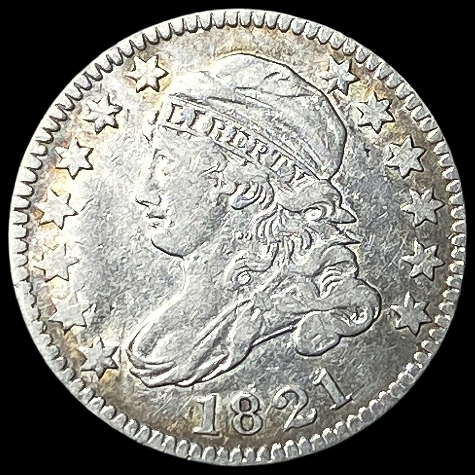 1821 Capped Bust Dime ABOUT UNCIRCULATED (1 of 2)