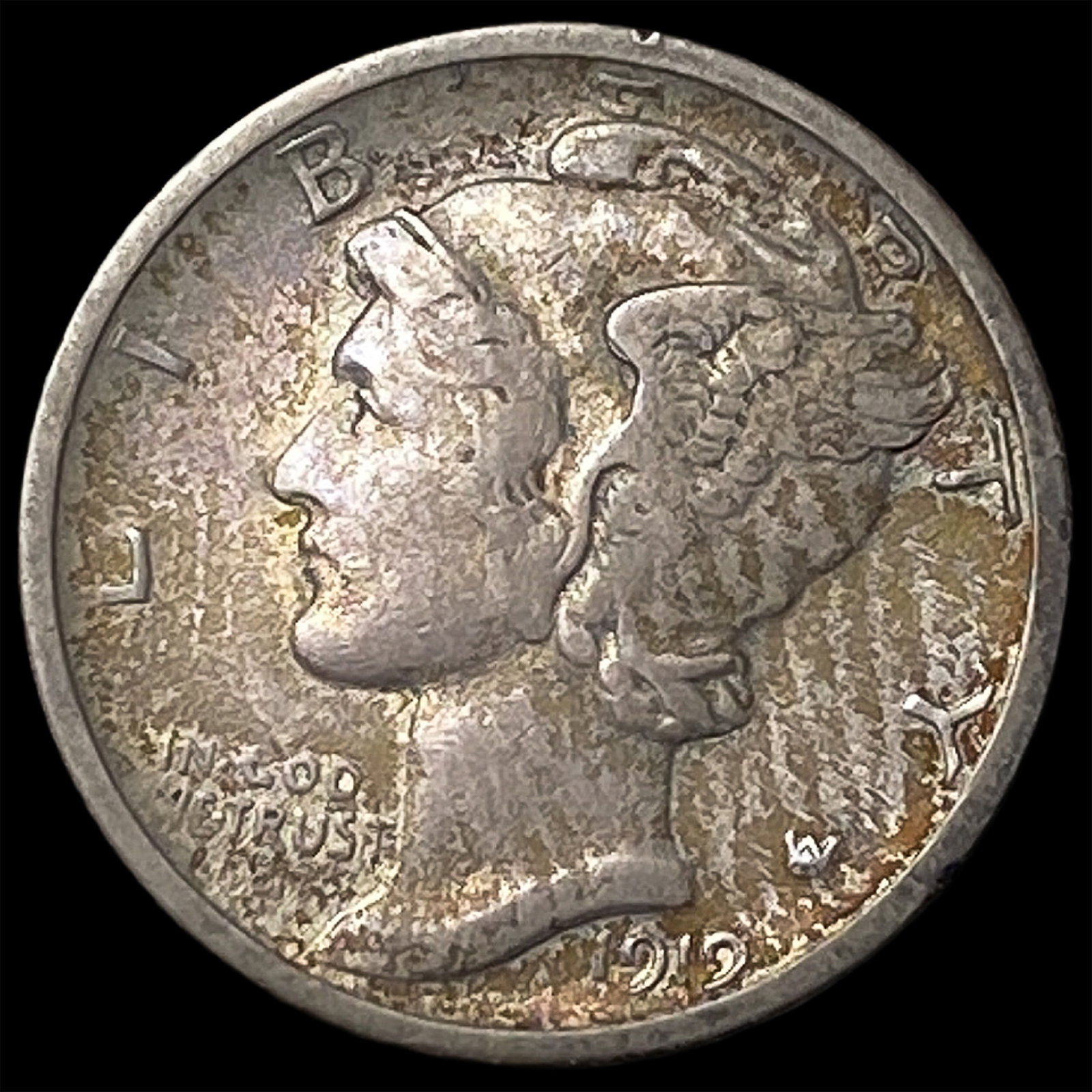 1919-D Silver Mercury Dime CLOSELY UNCIRCULATED (1 of 2)