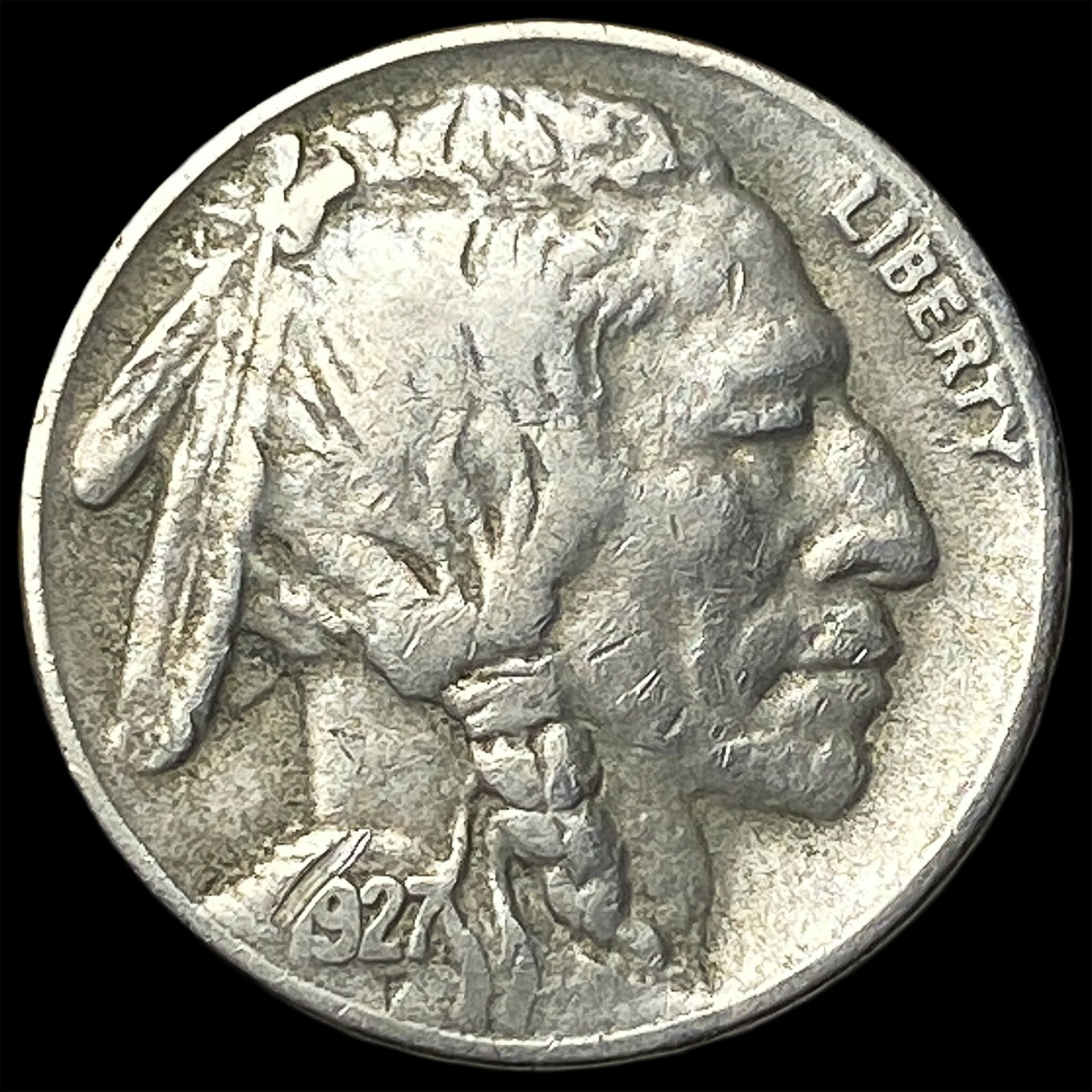 1927-S Buffalo Nickel NEARLY UNCIRCULATED (1 of 2)